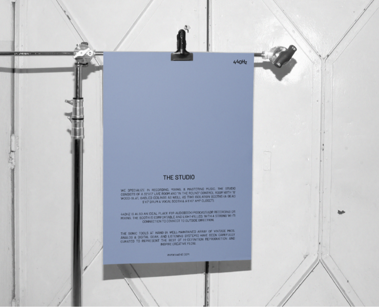 440 Hz Sound Studio – visual identity — Брендинг, Графика на Dprofile