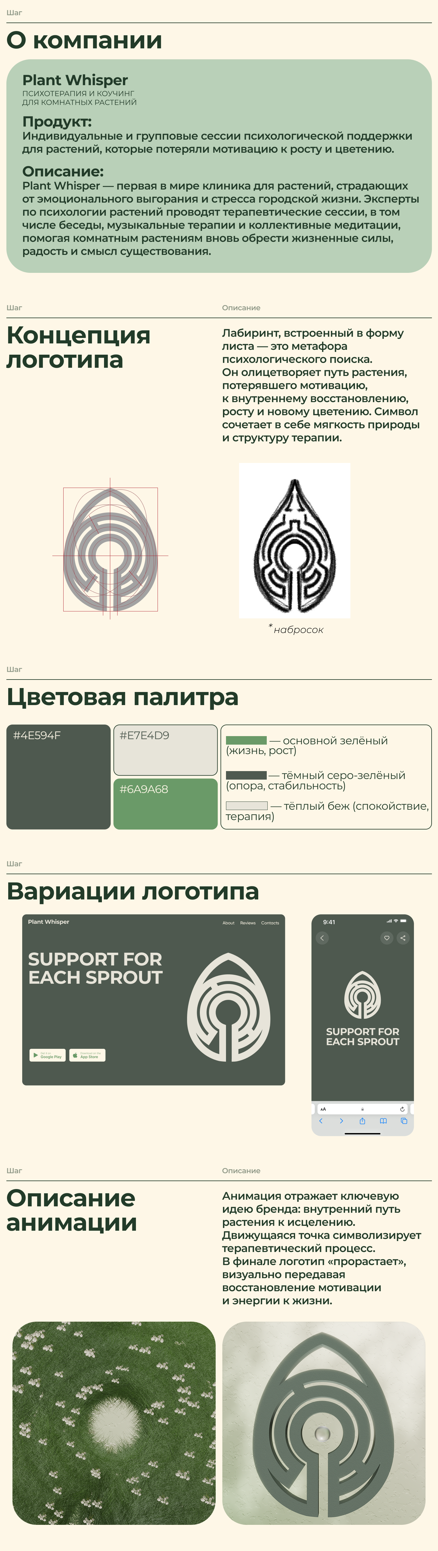 Logo Plant Whisper — Изображение №2 — Брендинг, Анимация на Dprofile