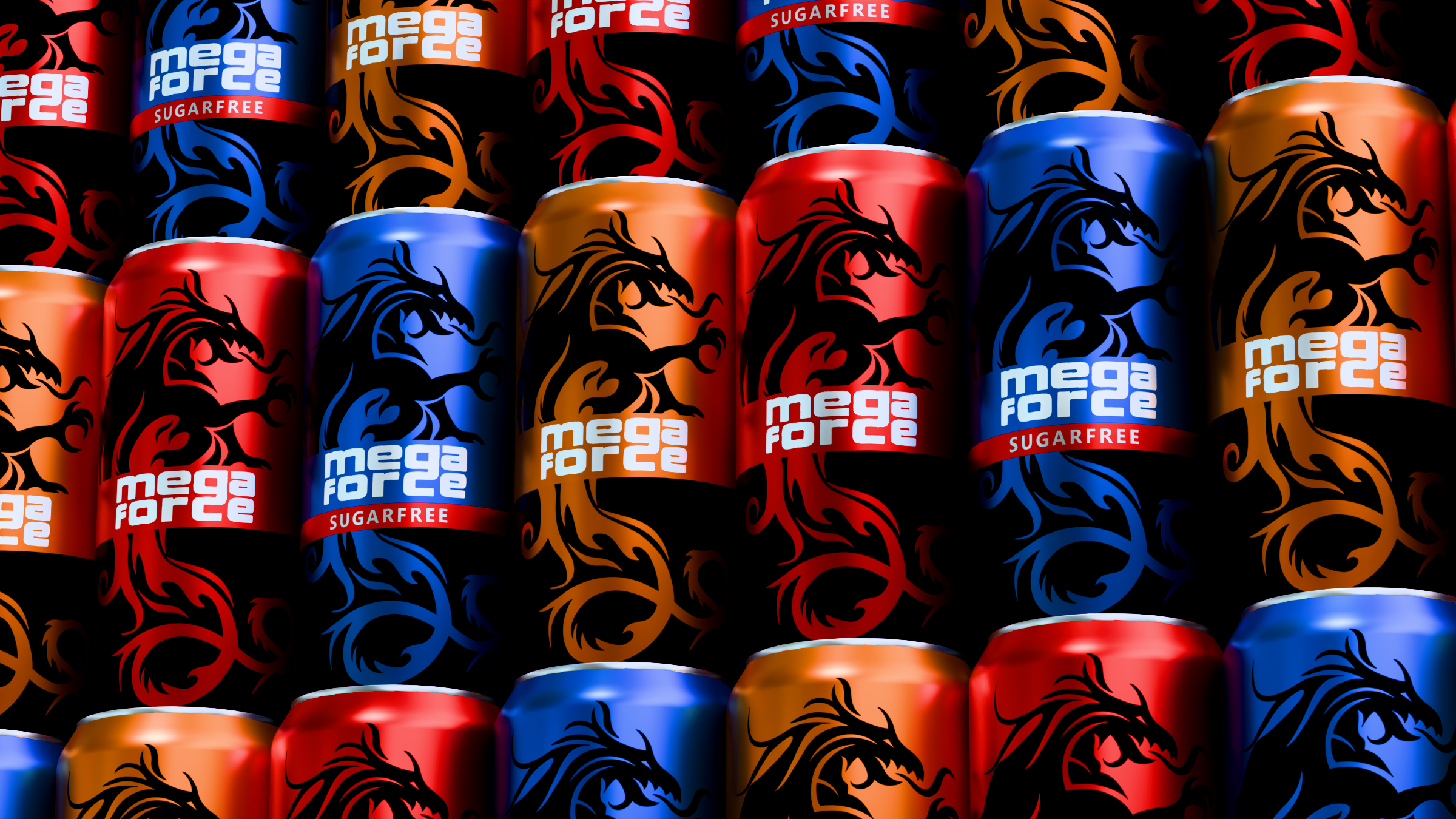 Mega Force | Energy drink can — Изображение №23 — 3D, Анимация на Dprofile
