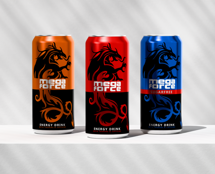 Mega Force | Energy drink can — 3D, Анимация на Dprofile