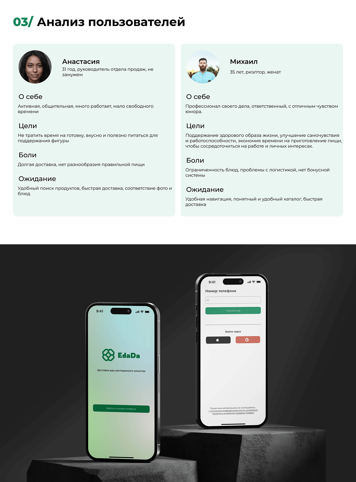 EdaDa | сервис доставки еды | iOS Mobile app — Изображение №3 — Интерфейсы на Dprofile