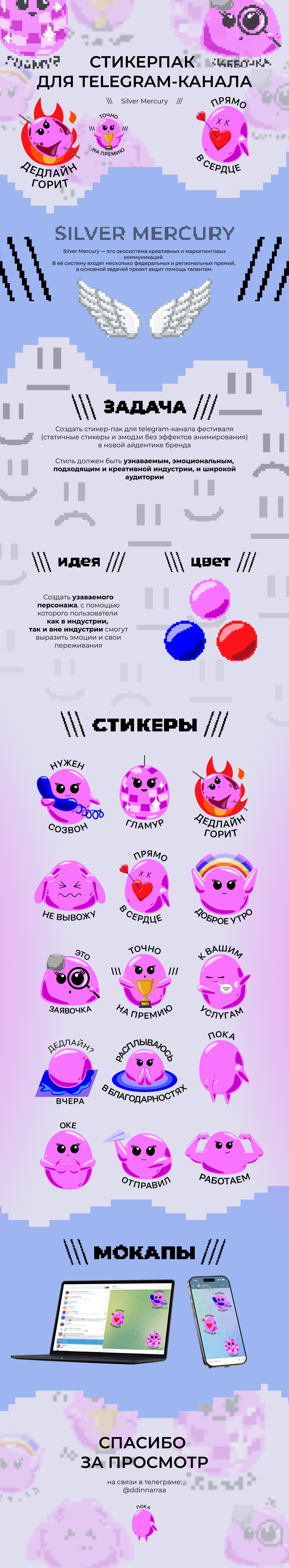 Стикерпак для телеграм-канала — Изображение №1 — Графика на Dprofile