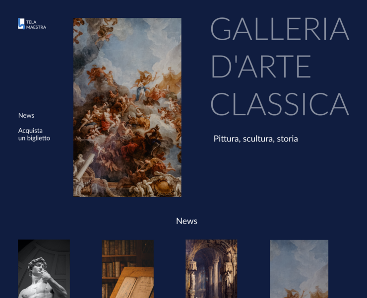 Galleria d'arte classica concept-project — Интерфейсы, Брендинг на Dprofile
