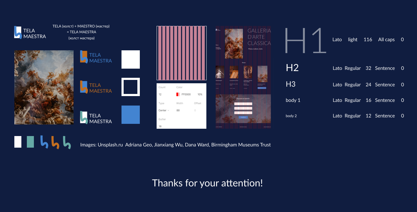 Galleria d'arte classica concept-project — Изображение №2 — Брендинг, Интерфейсы на Dprofile