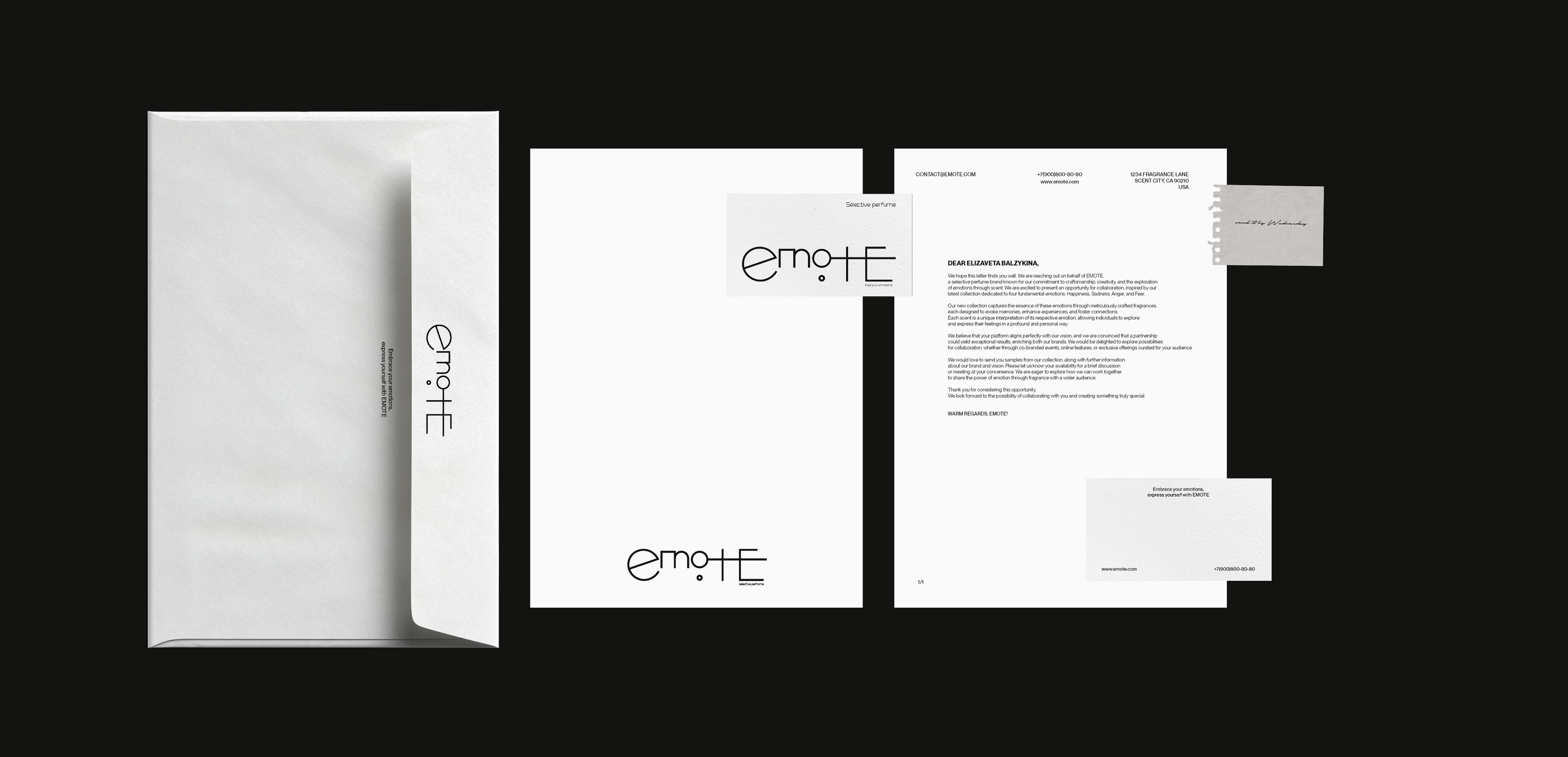 EMOTE | selective perfume — Изображение №9 — Брендинг на Dprofile
