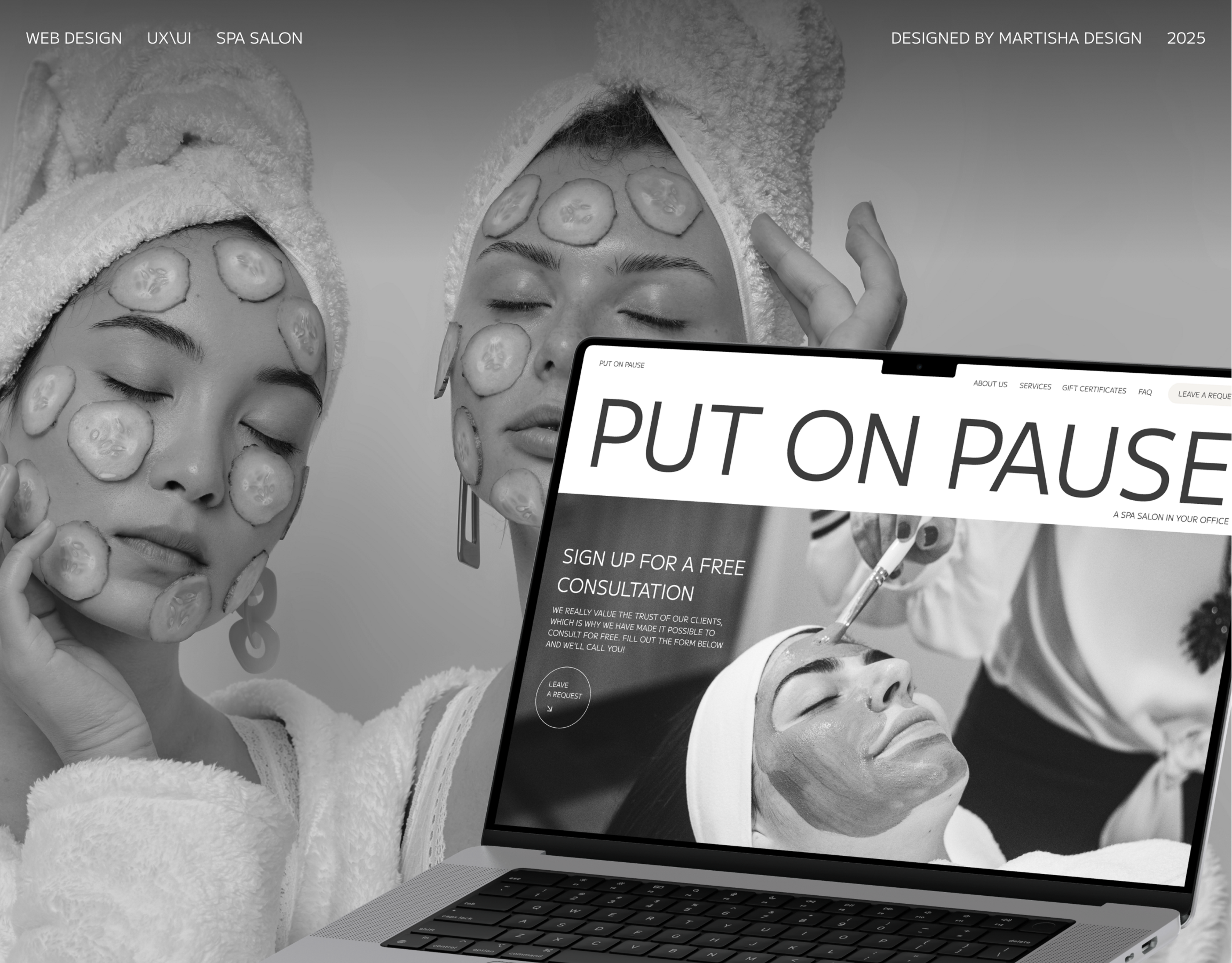 PUT ON PAUSE SPA / website — Изображение №1 — Интерфейсы, Брендинг на Dprofile