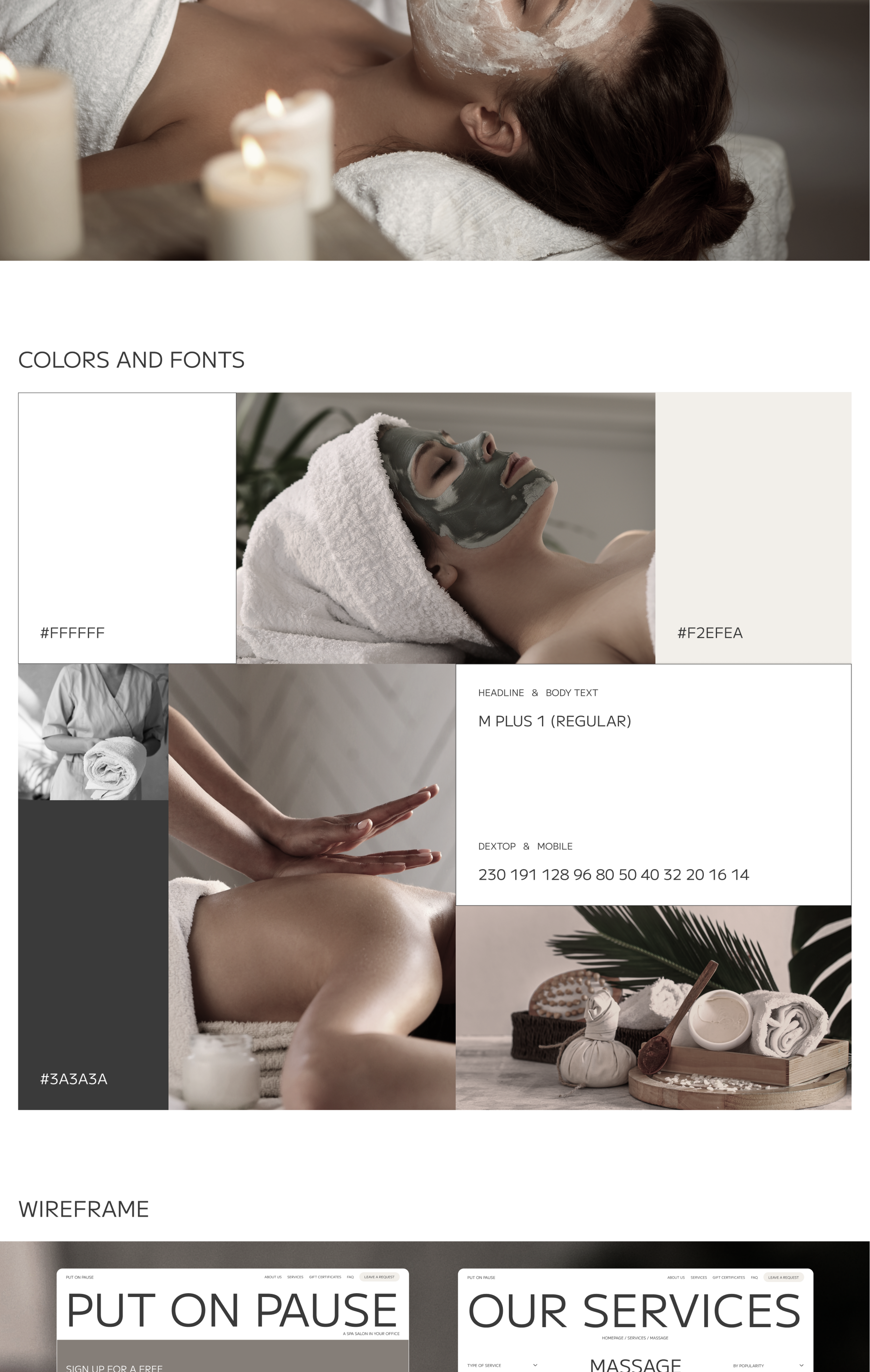 PUT ON PAUSE SPA / website — Изображение №4 — Интерфейсы, Брендинг на Dprofile