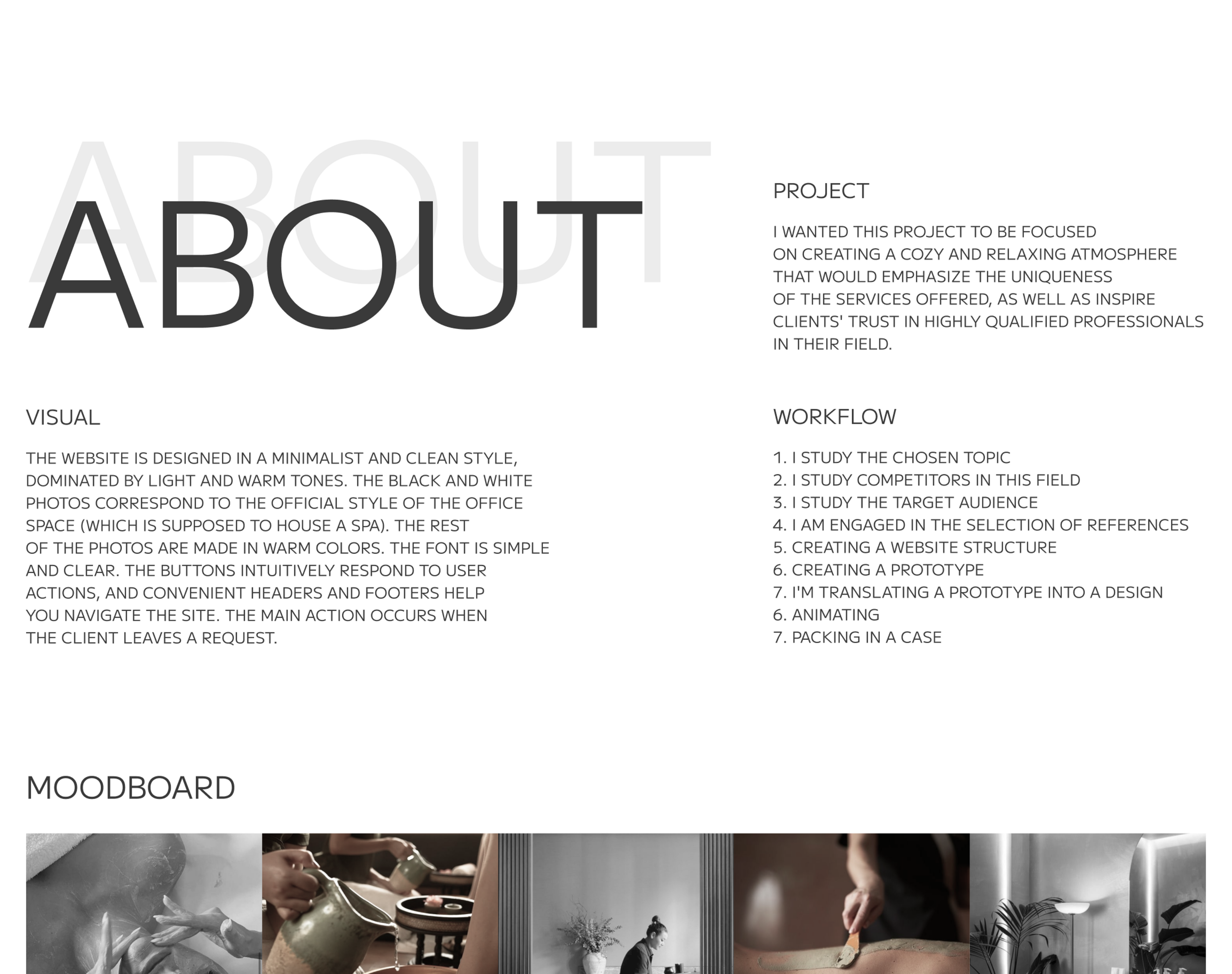 PUT ON PAUSE SPA / website — Изображение №2 — Интерфейсы, Брендинг на Dprofile
