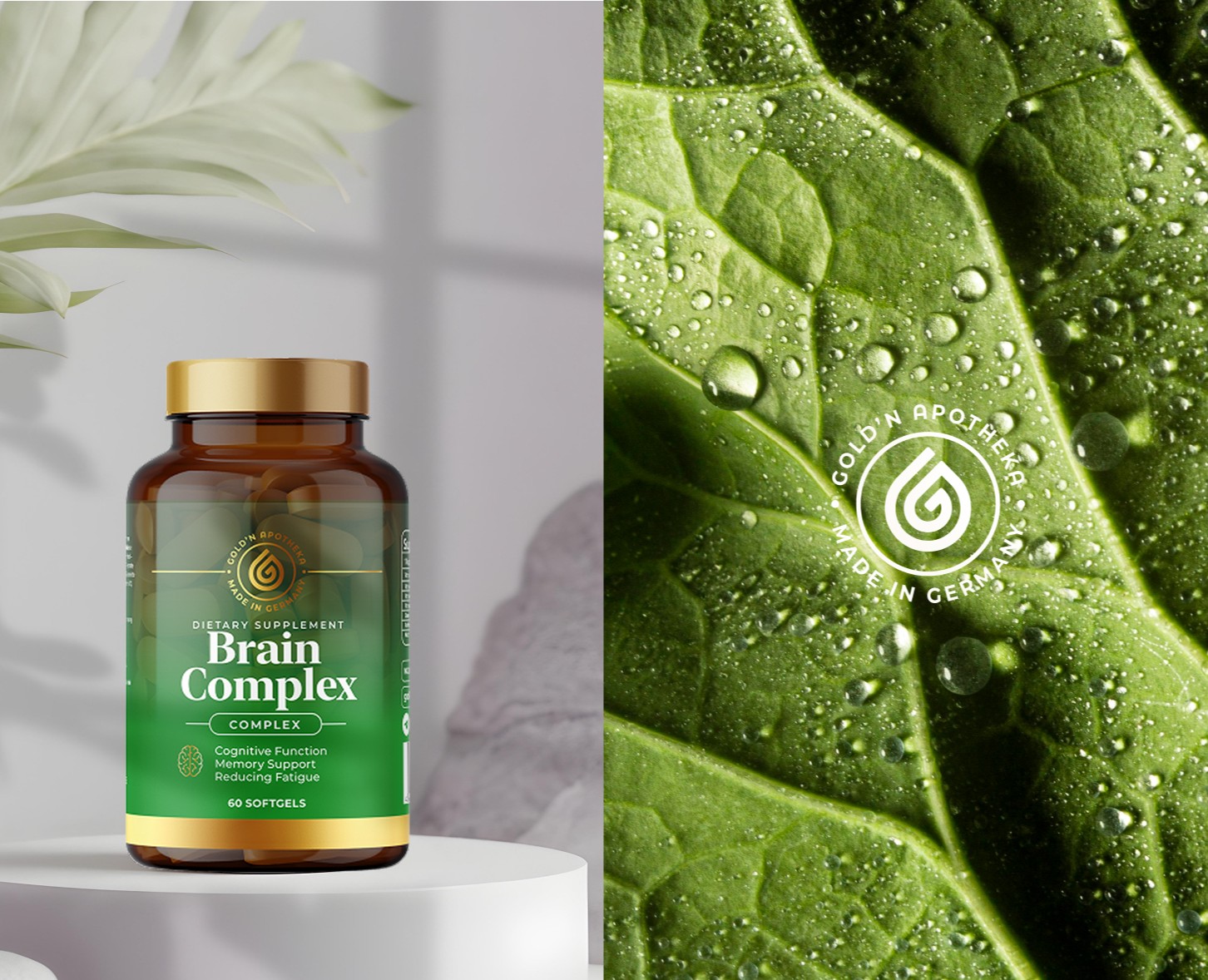 Dietary Supplement Gold'n Apotheka — Интерфейсы, Брендинг на Dprofile