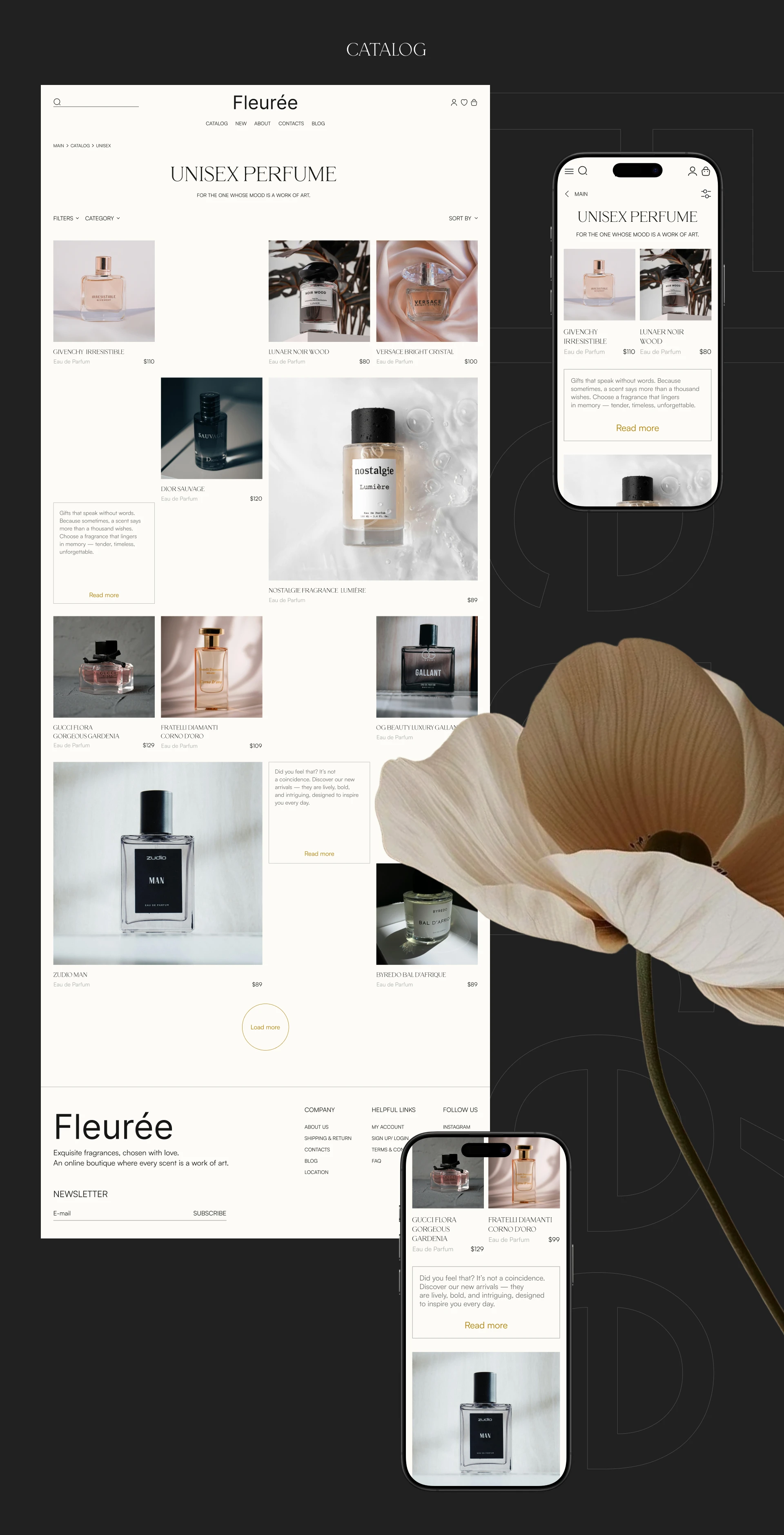 Fleurée online perfume store — Изображение №7 — Интерфейсы на Dprofile