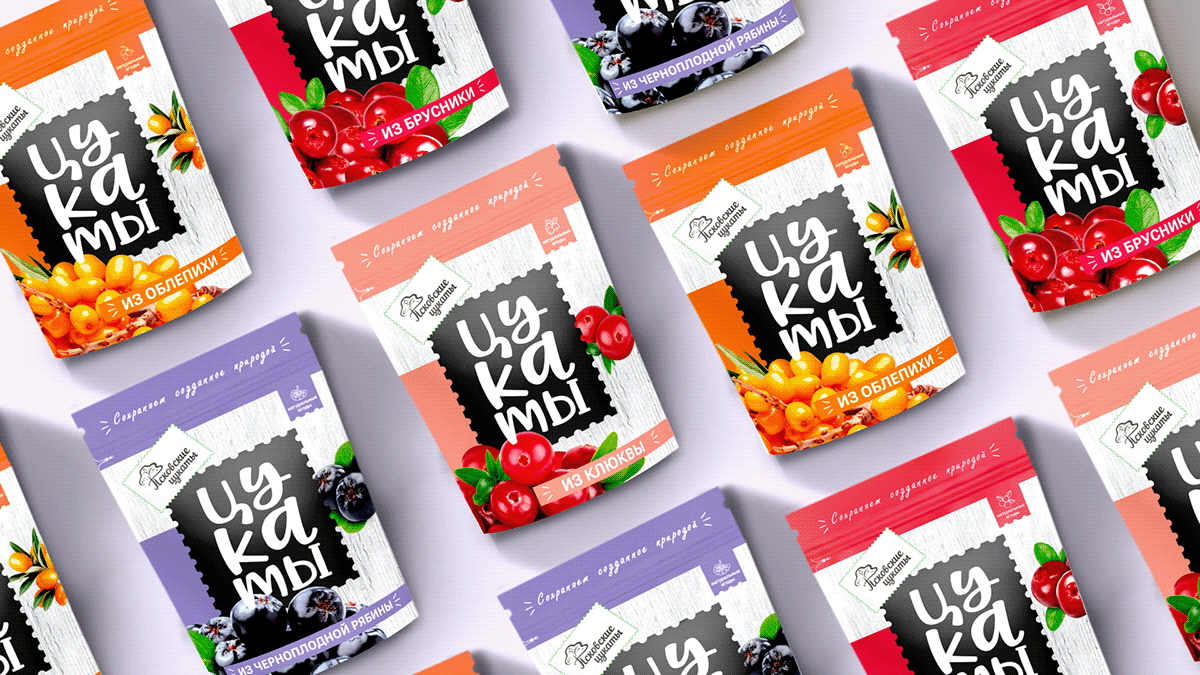 Редизайн упаковки "Цукаты" — Изображение №1 — Брендинг, Графика на Dprofile