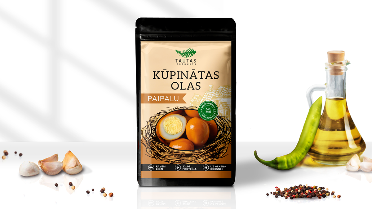 Дизайн упаковки для копченых яиц TAUTAS — Изображение №1 — Брендинг, Графика на Dprofile