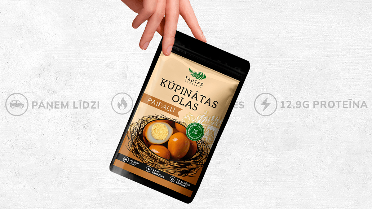 Дизайн упаковки для копченых яиц TAUTAS — Изображение №5 — Брендинг, Графика на Dprofile