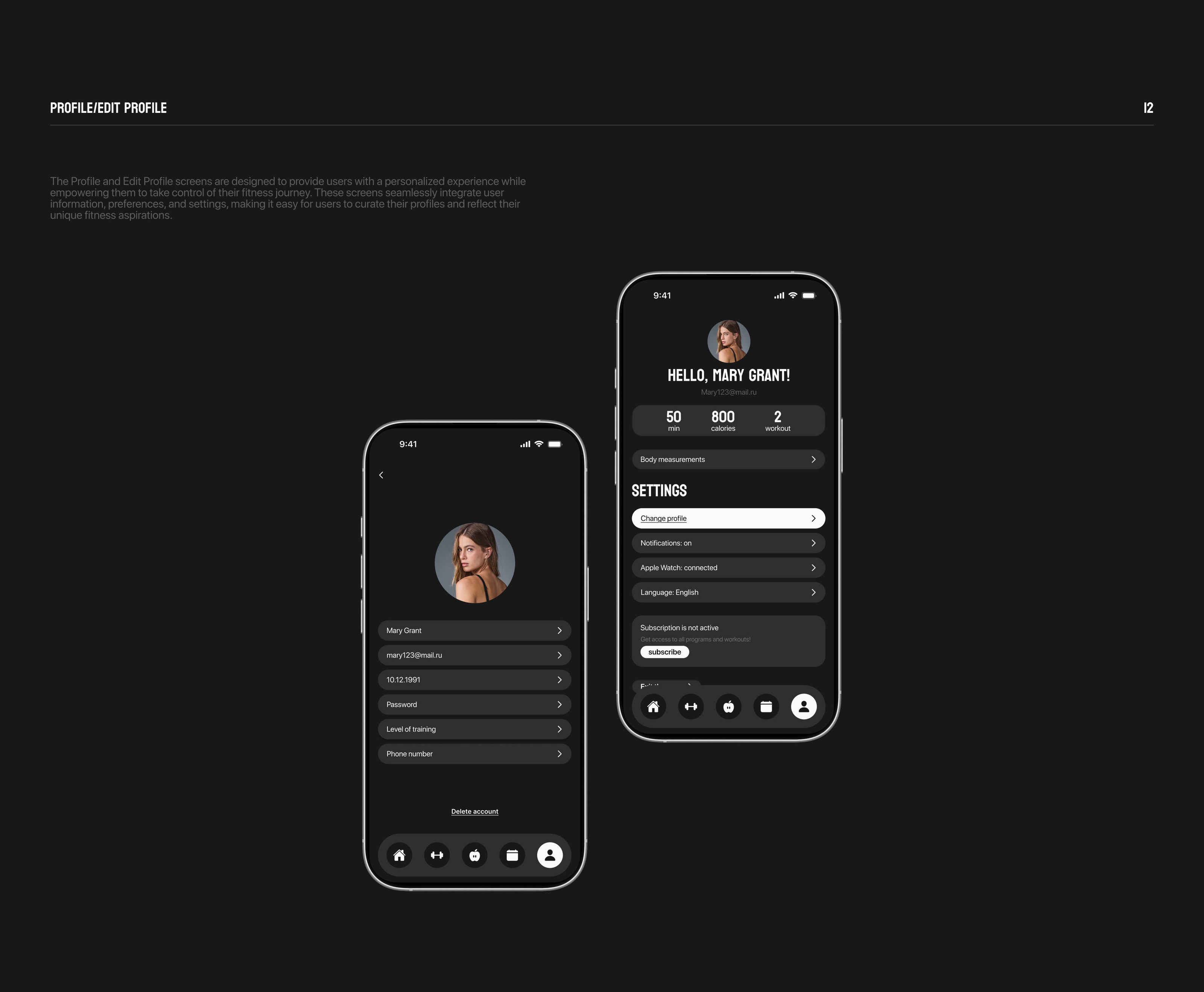 Fitness app mobile| UX\UI — Изображение №17 — Интерфейсы на Dprofile