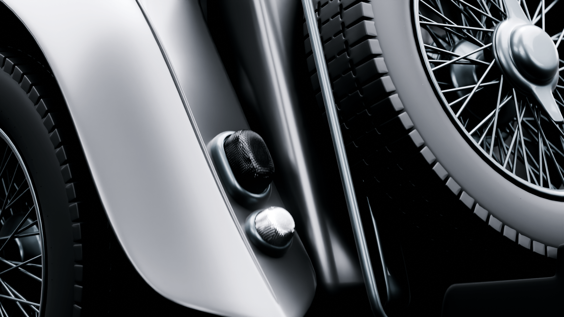 CGI MG T-type - retro sports car — Изображение №11 — 3D на Dprofile