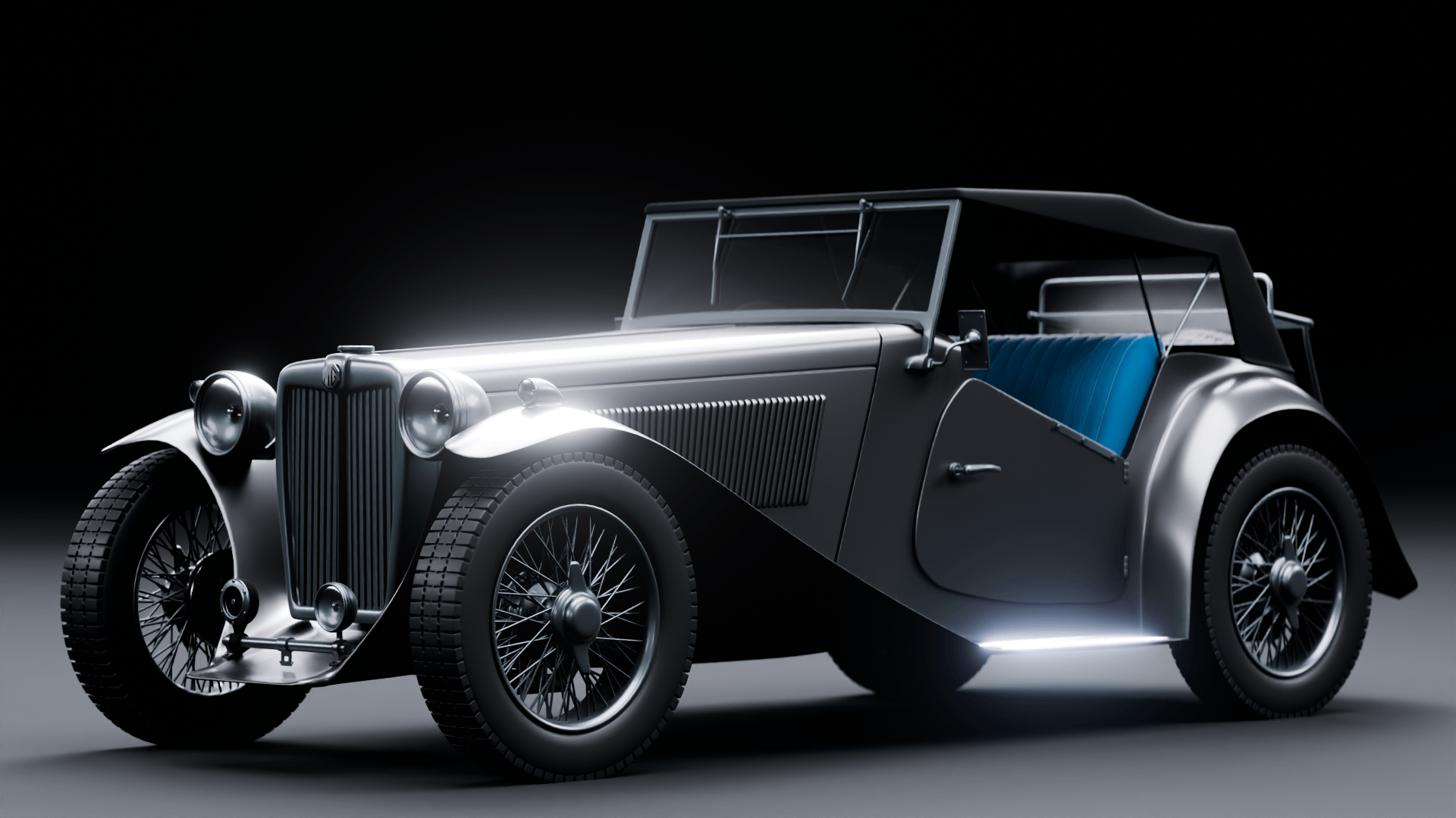 CGI MG T-type - retro sports car — Изображение №9 — 3D на Dprofile
