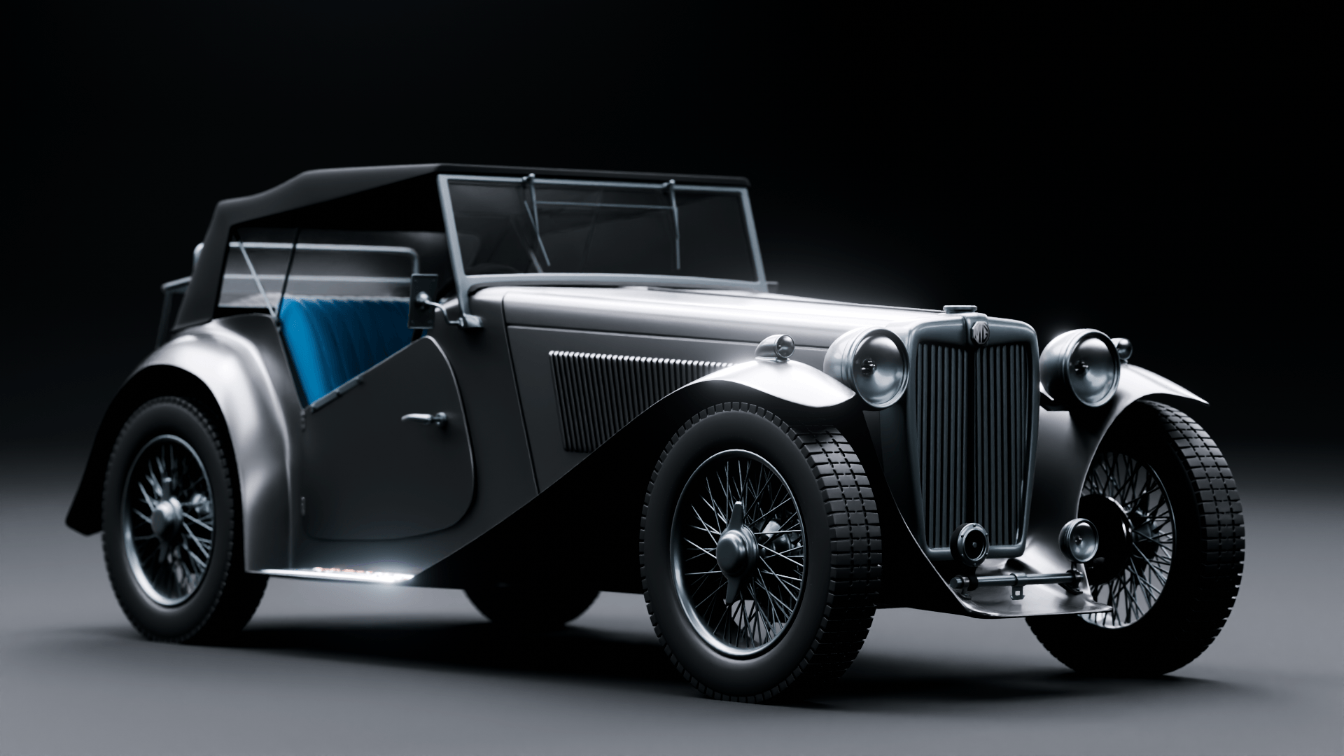 CGI MG T-type - retro sports car — Изображение №2 — 3D на Dprofile