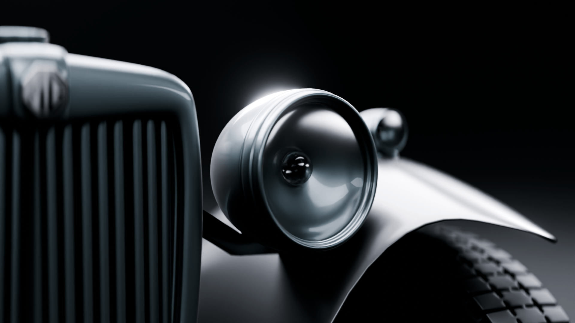 CGI MG T-type - retro sports car — Изображение №6 — 3D на Dprofile