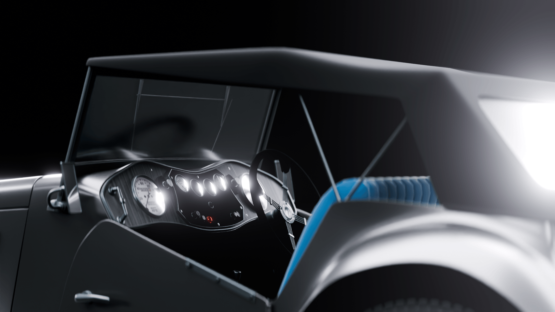 CGI MG T-type - retro sports car — Изображение №12 — 3D на Dprofile