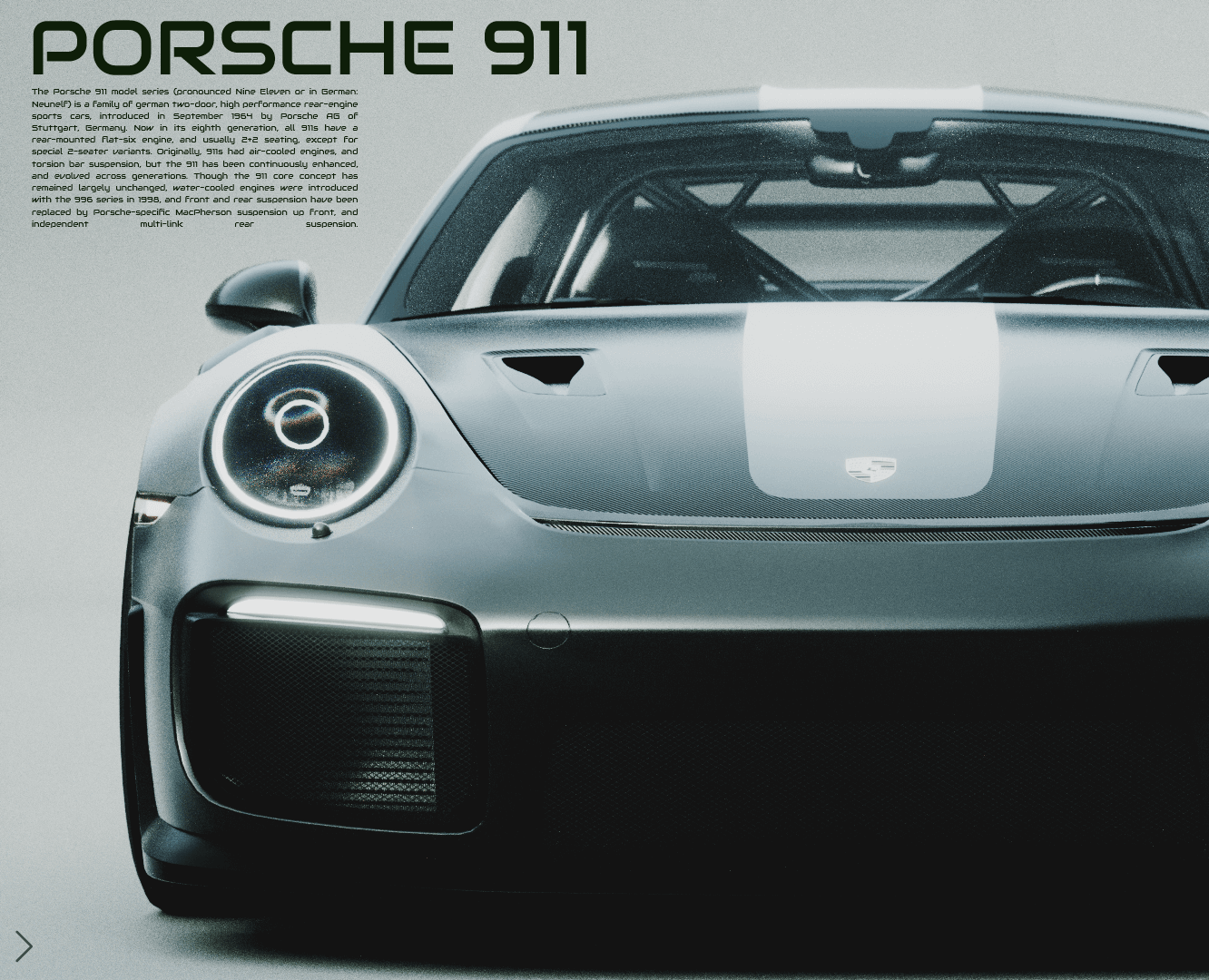 CGI PORSCHE 911 GT2 — 3D на Dprofile