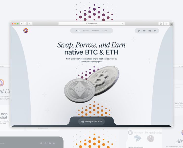 Crypto landing page - ChainKeyX — Интерфейсы, Брендинг на Dprofile
