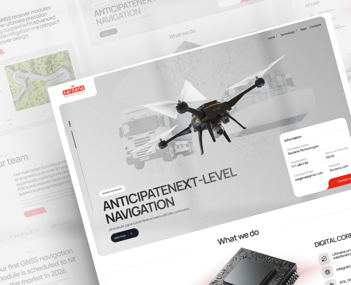 Web Design for Landing Page — Sardana — Интерфейсы, Брендинг на Dprofile