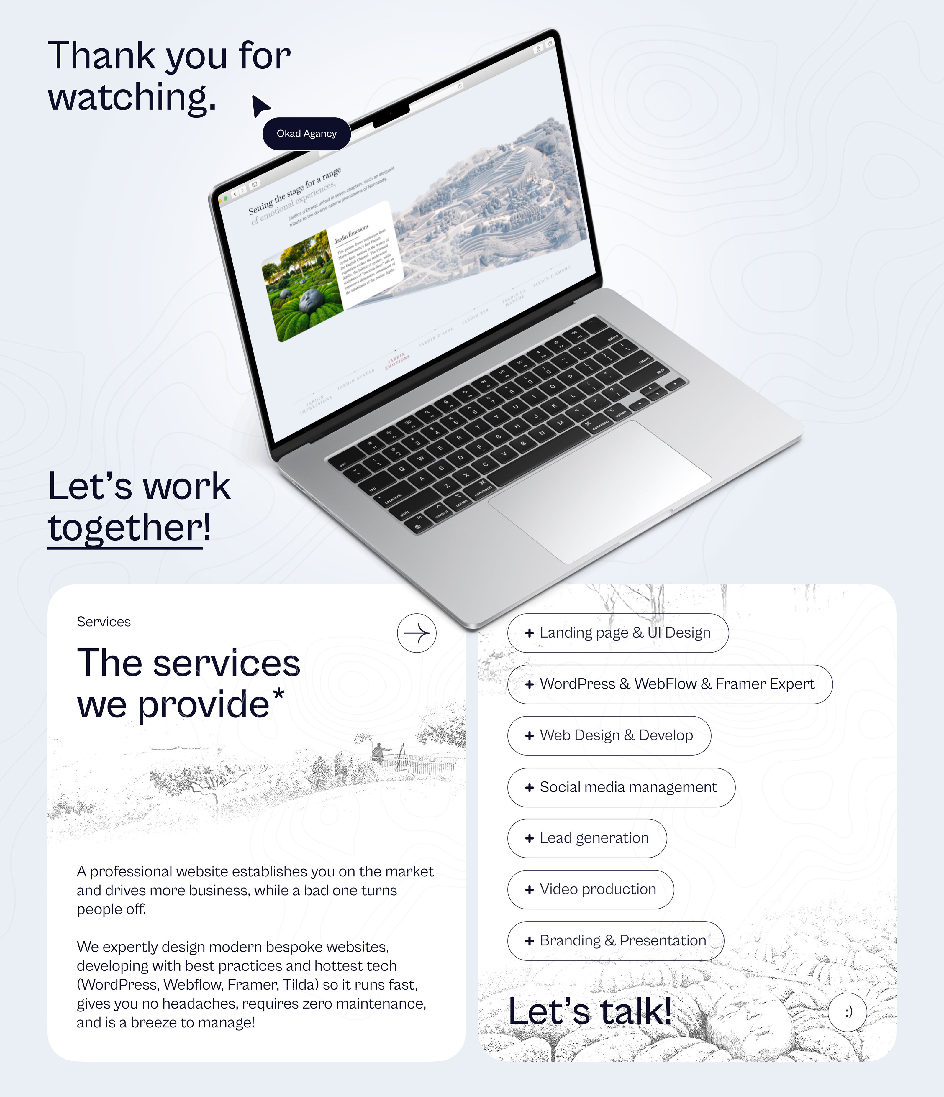 Landscape Landing Page — Etretat Gardens — Изображение №5 — Интерфейсы, Брендинг на Dprofile