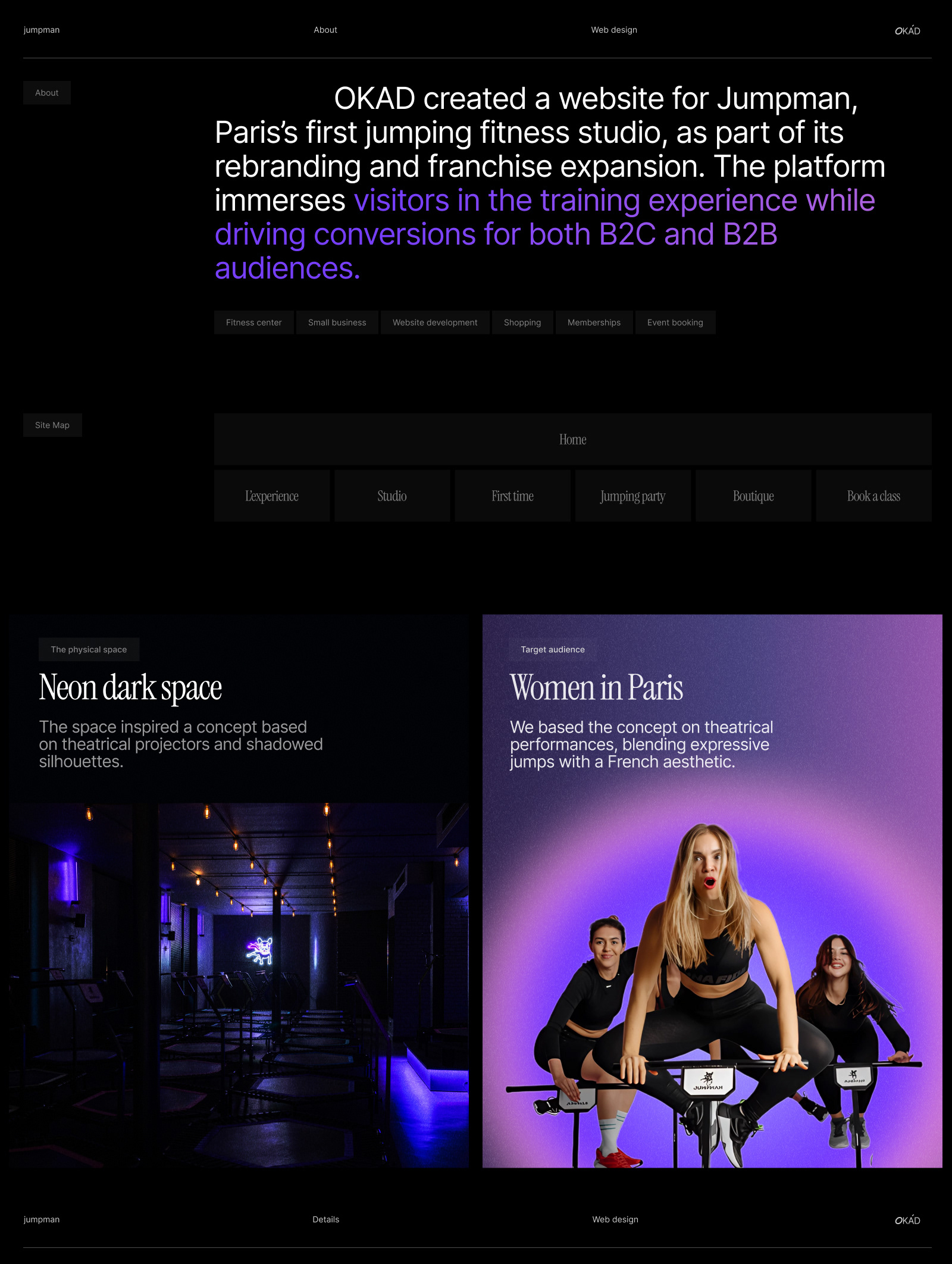 Jumpman: Website for Fitness Studio & Sports Franchise — Изображение №4 — Интерфейсы, Брендинг на Dprofile