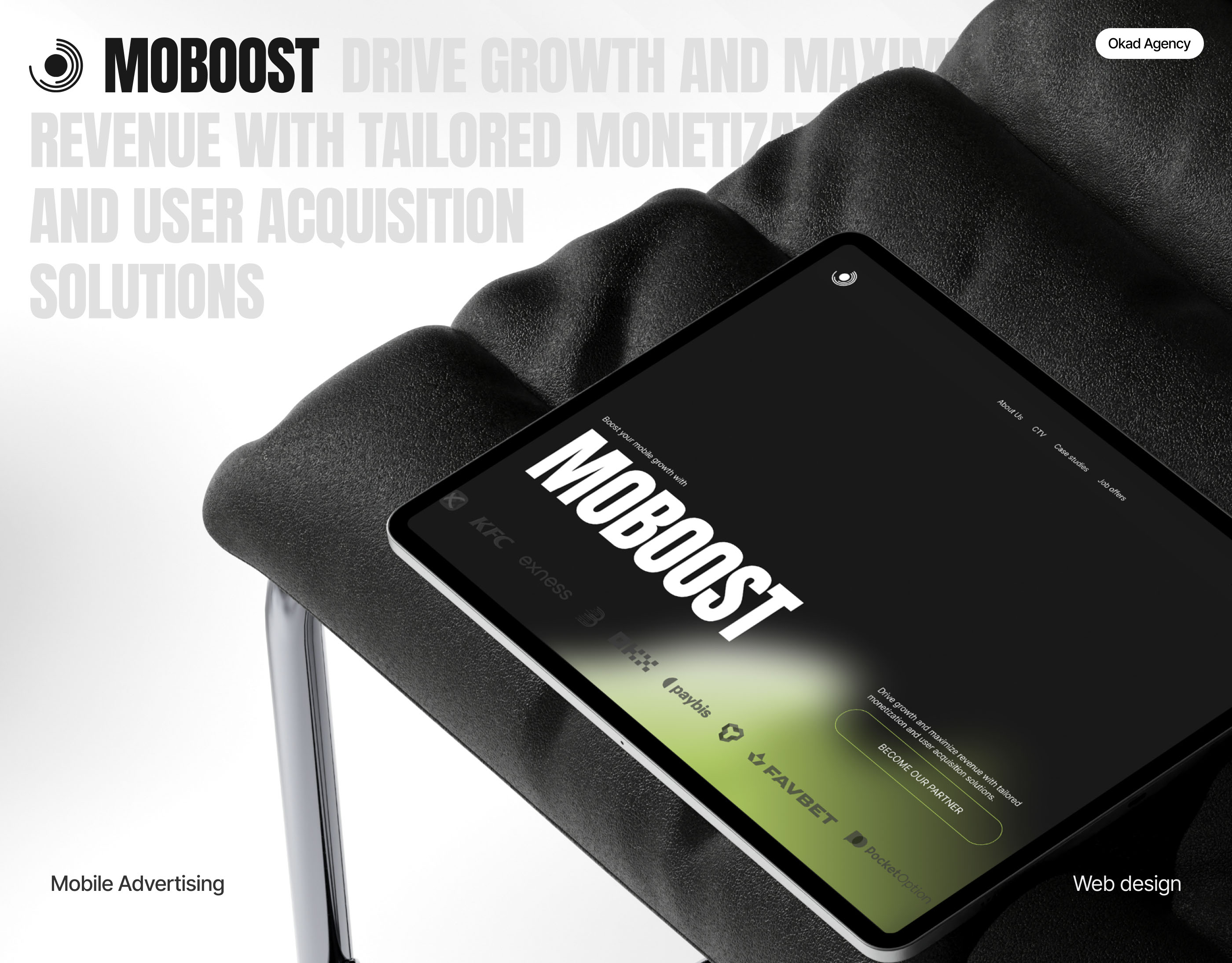 Moboost: Website Redesign for an AdTech Agency — Изображение №1 — Интерфейсы, Брендинг на Dprofile