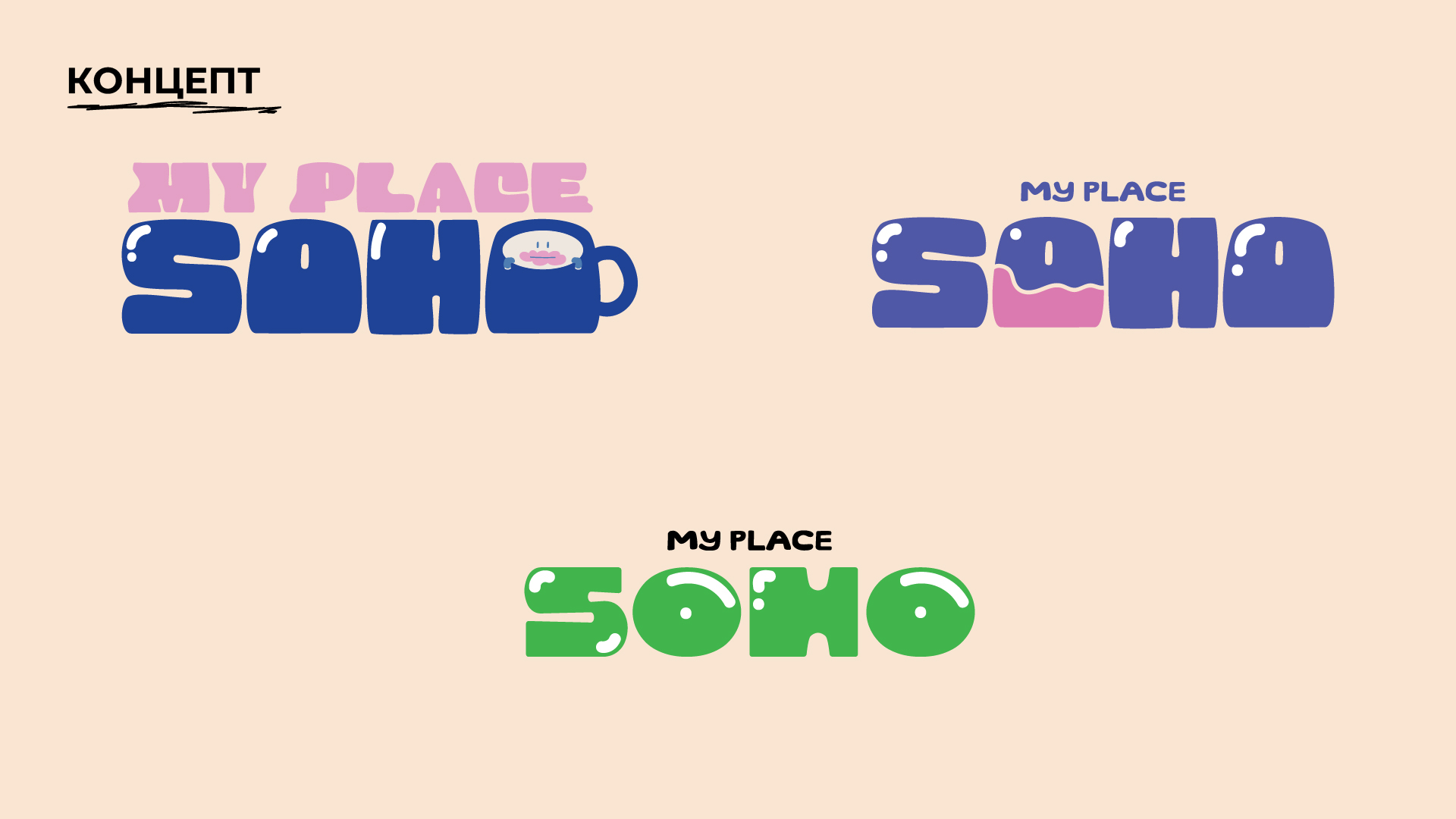 Логотип и фирменный стиль для кофейни "MY PLACE SOHO" — Изображение №4 — Брендинг, Графика на Dprofile