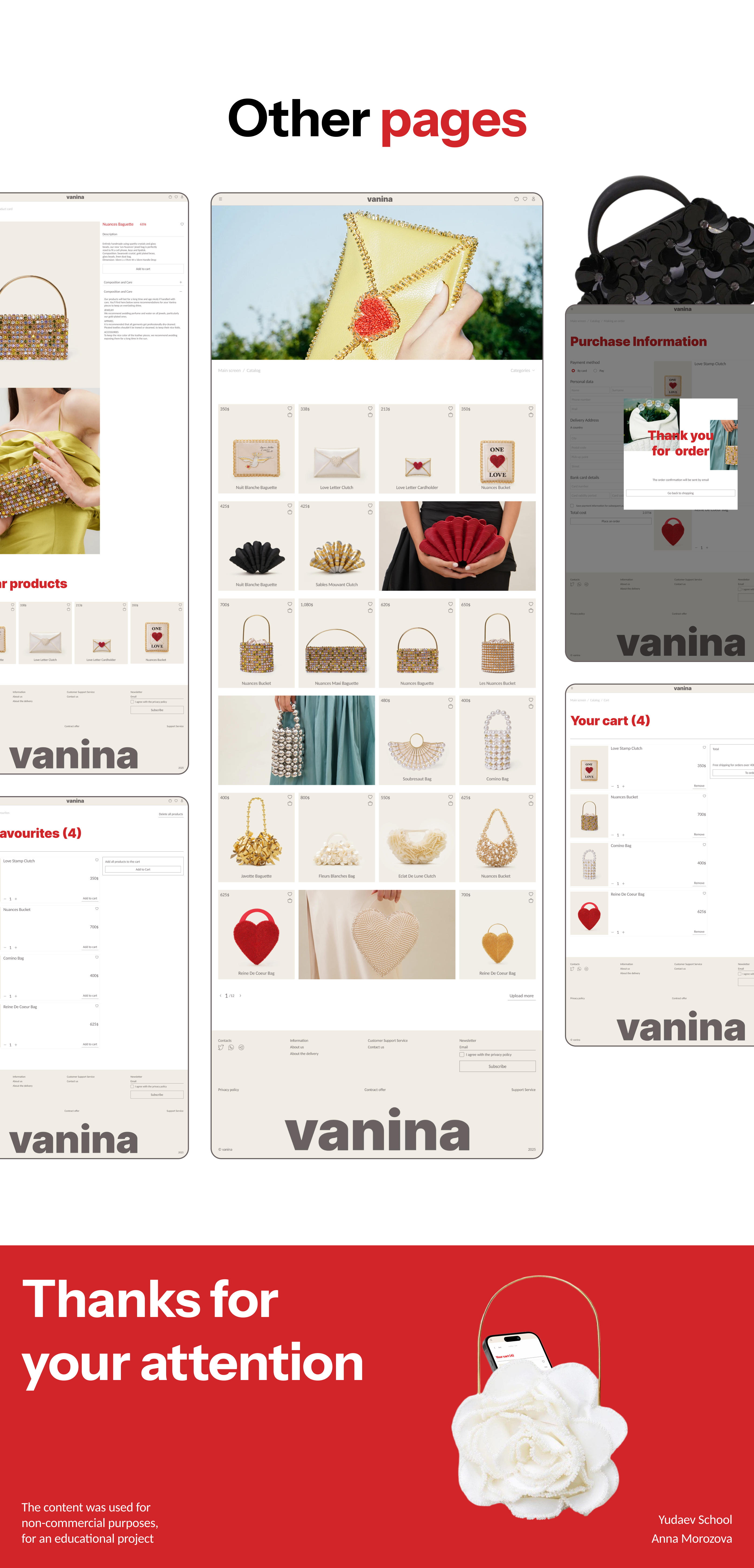 Vanuna | E-commerce website design concept — Изображение №7 — Интерфейсы на Dprofile