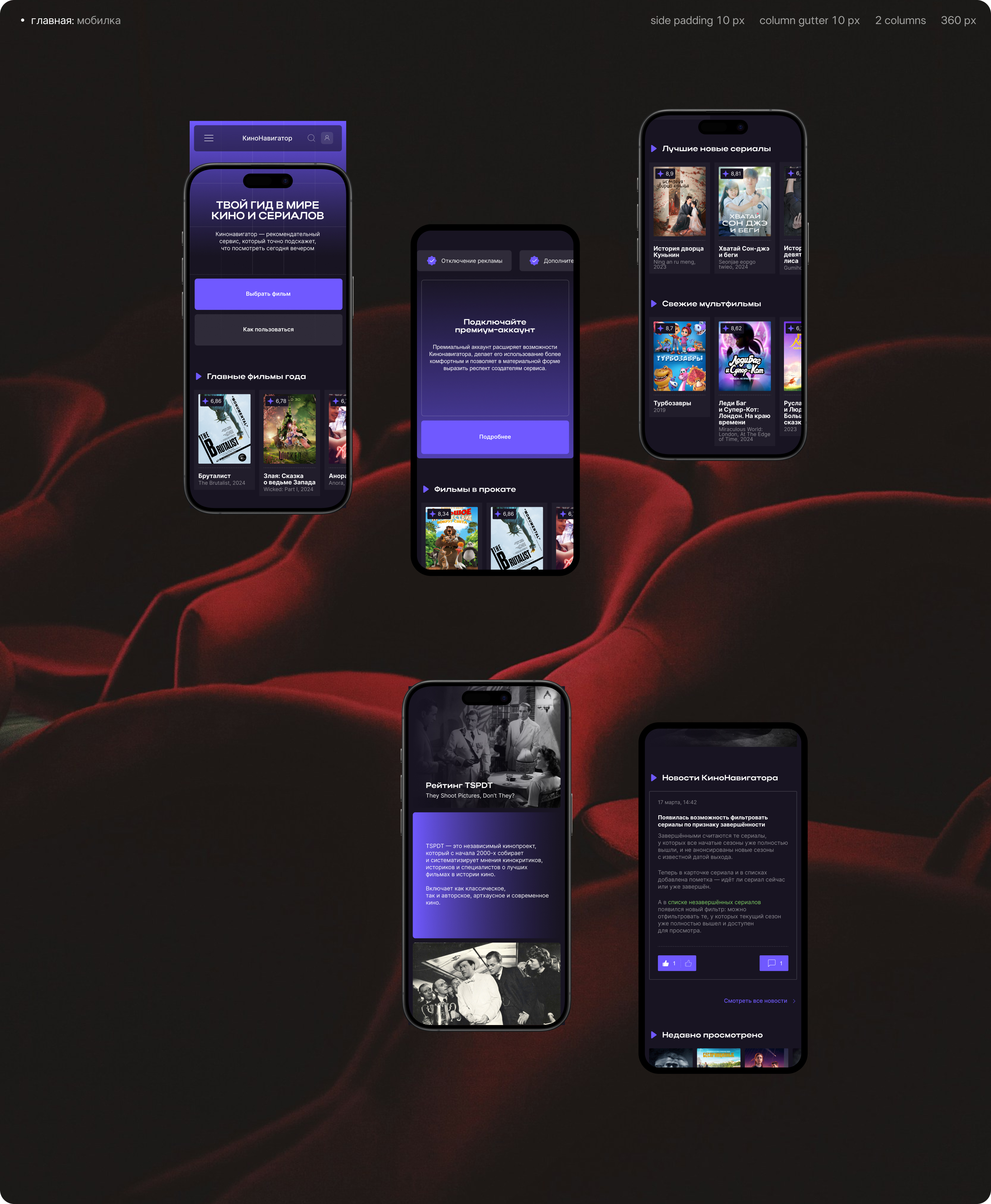 Концепт редизайна рекомендательного сервиса КиноНавигатор — Изображение №22 — Интерфейсы на Dprofile