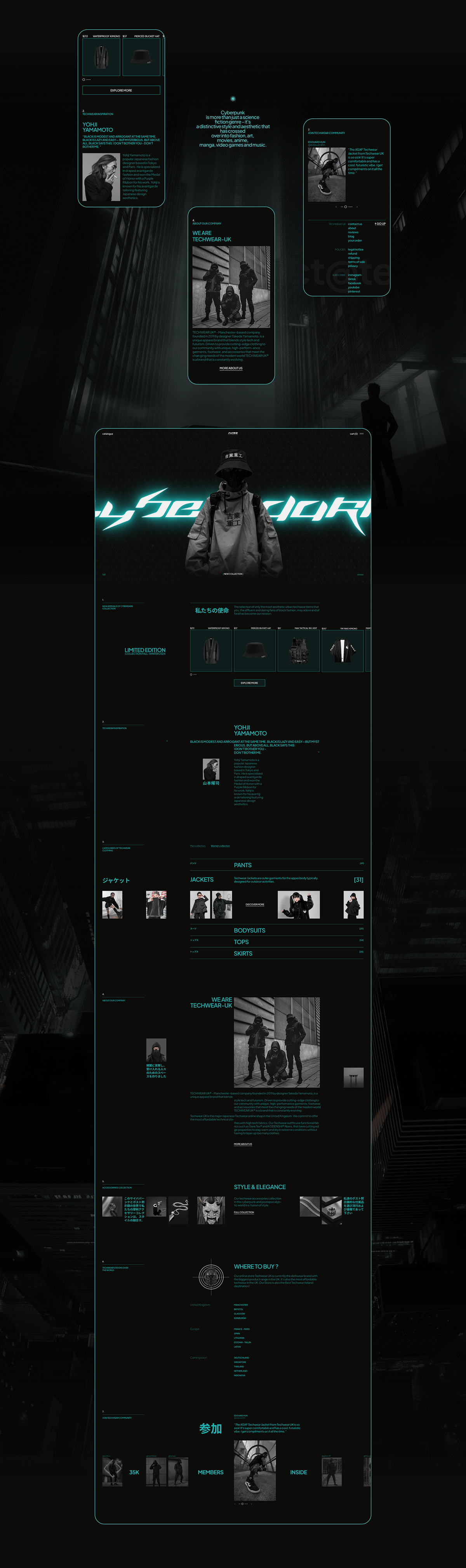 ONLINE SHOP | DARK WEB | UX/UI+AI — Изображение №3 — Интерфейсы, Анимация на Dprofile