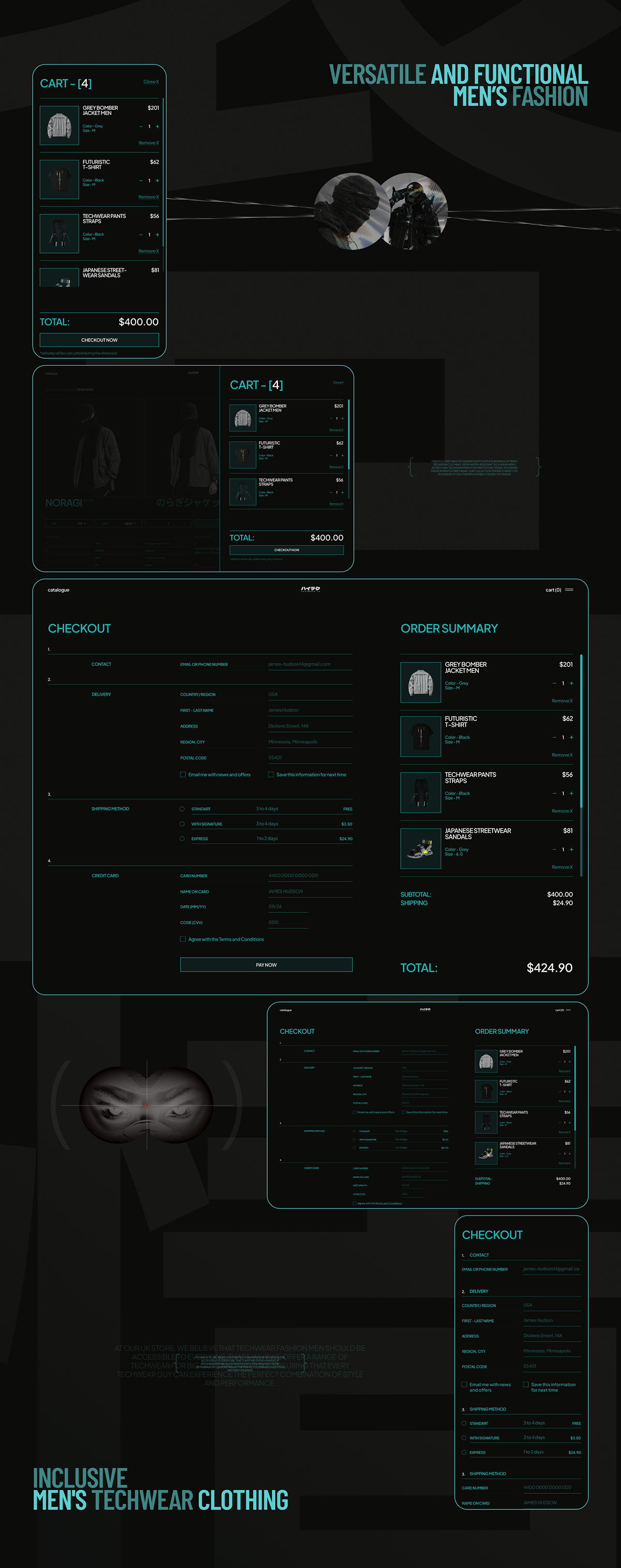 ONLINE SHOP | DARK WEB | UX/UI+AI — Изображение №11 — Интерфейсы, Анимация на Dprofile