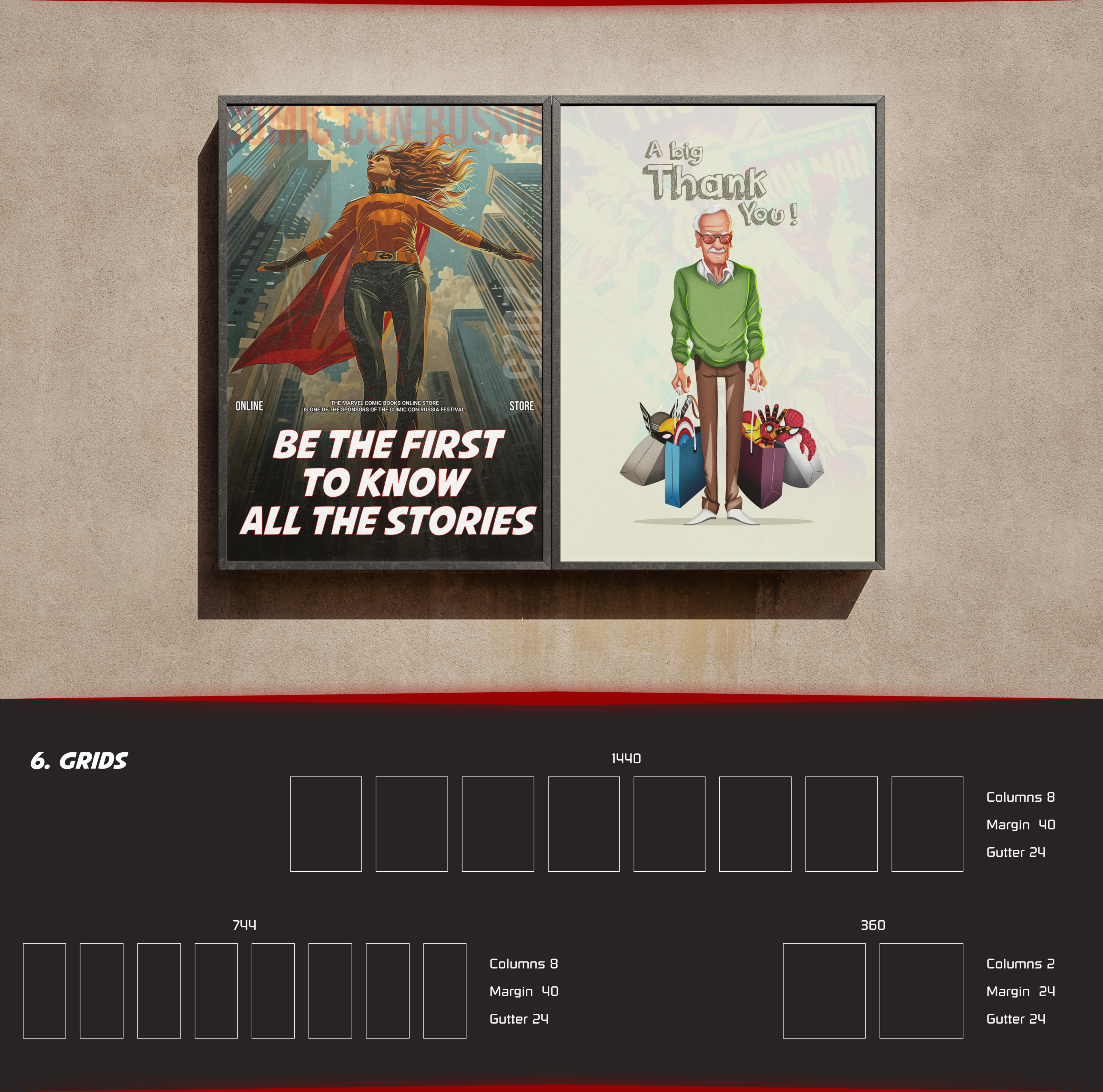 Интернет-магазин по продаже комиксов Марвел — Изображение №8 — Интерфейсы на Dprofile