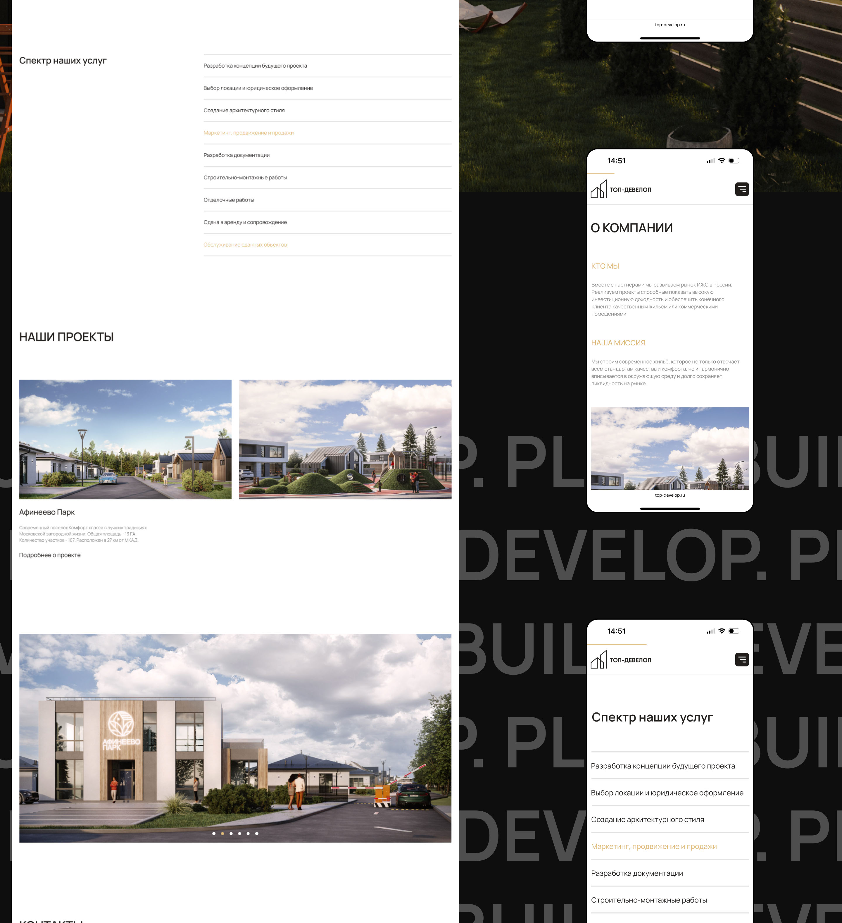 Real Estate company Top-Develop — Изображение №3 — Интерфейсы, Брендинг на Dprofile