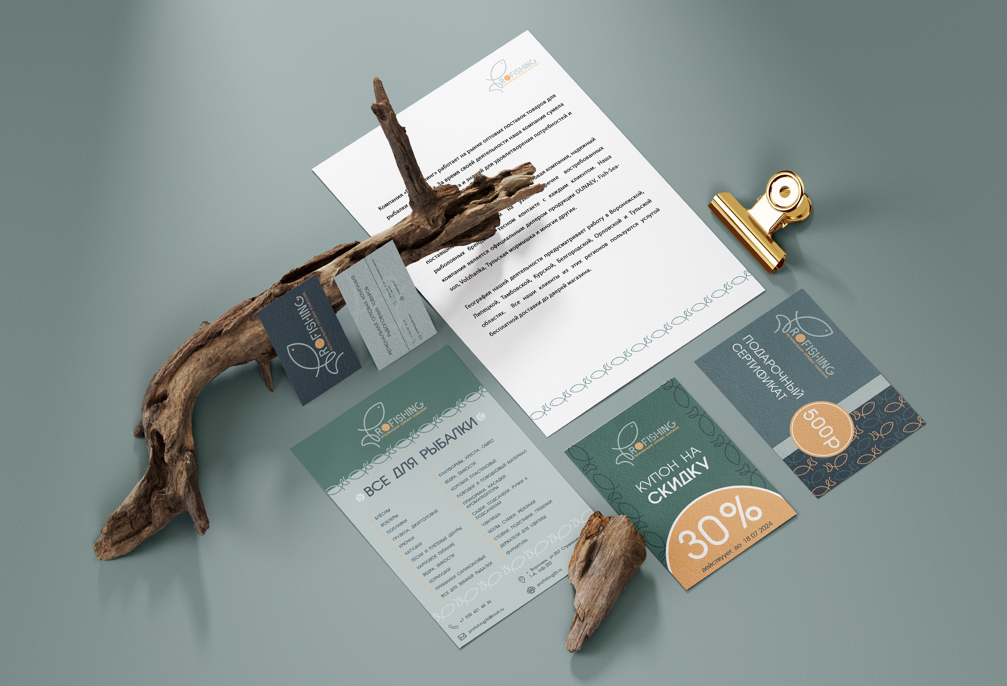 Profishing | Фирменный стиль для магазина рыболовных товаров — Изображение №9 — Брендинг на Dprofile