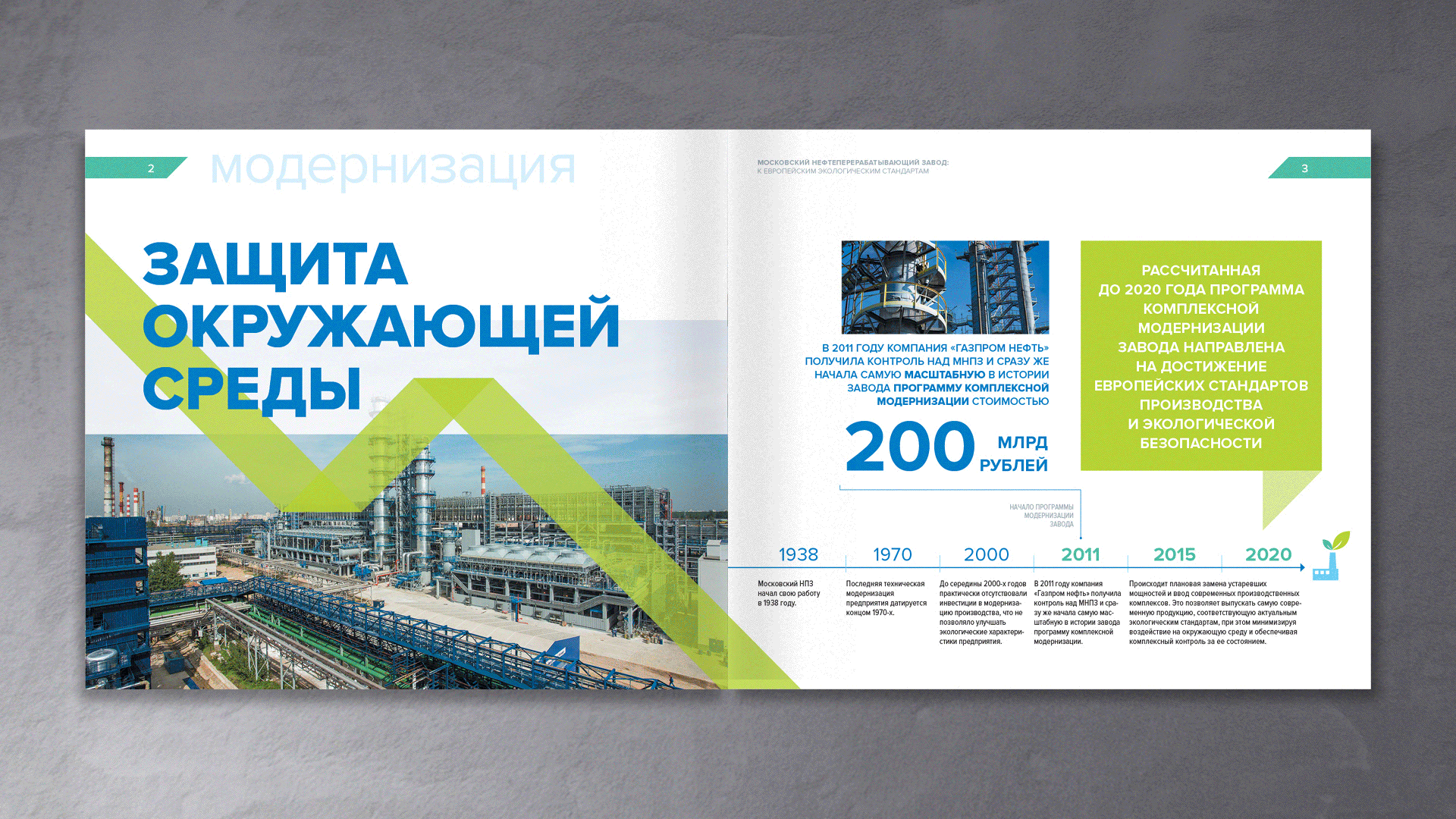 Брошюра Московского НПЗ — Изображение №2 — Графика, Маркетинг на Dprofile