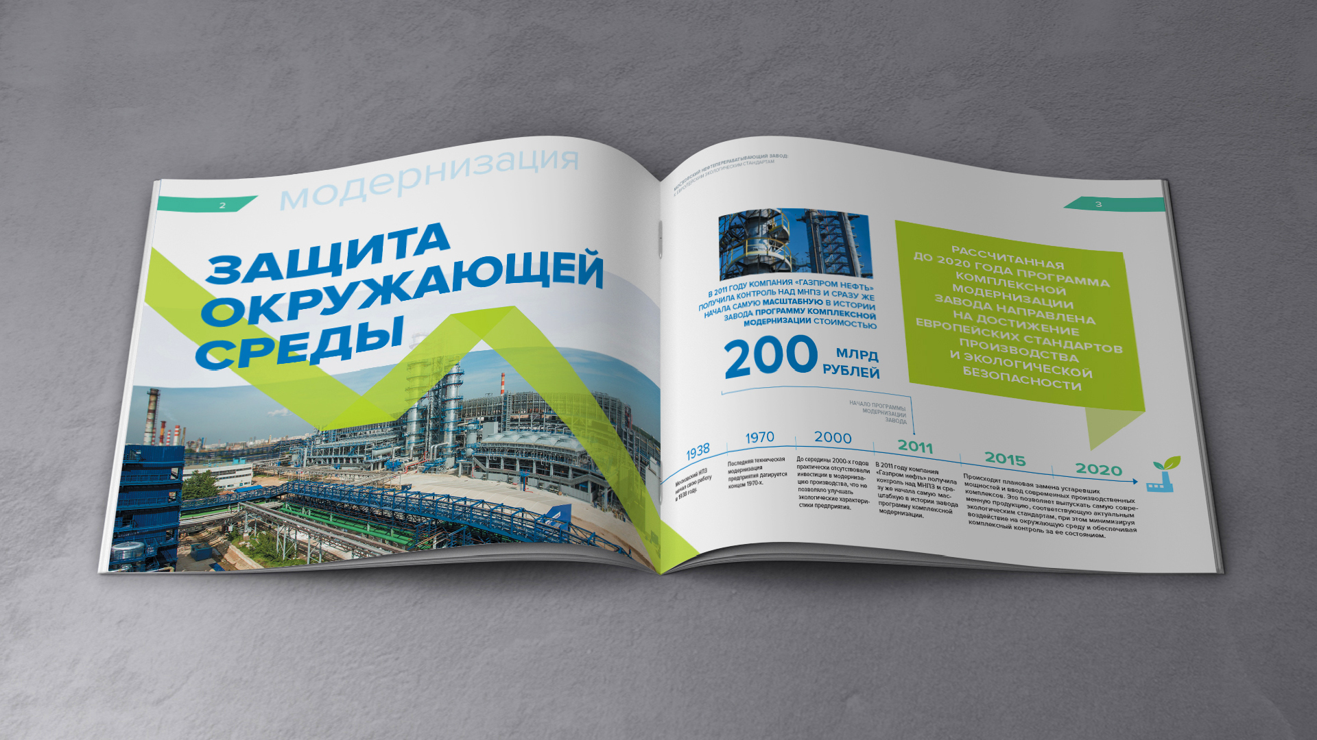 Брошюра Московского НПЗ — Изображение №3 — Графика, Маркетинг на Dprofile