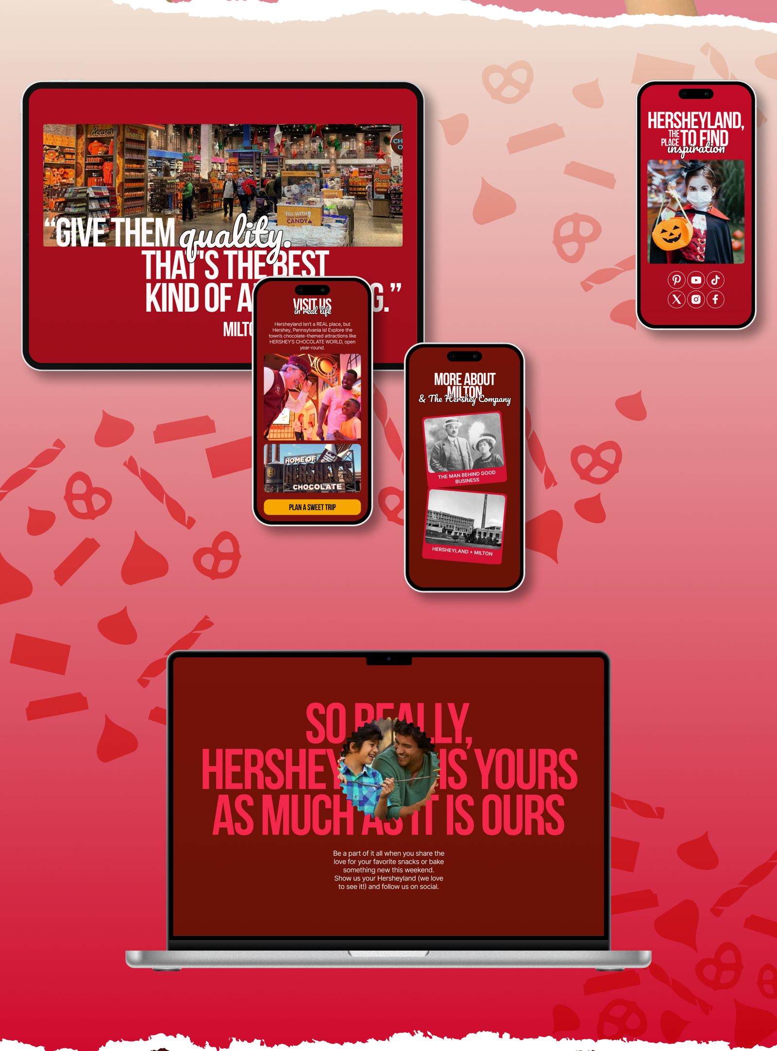 Hersheyland – редизайн платформы с продуктами бренда и вдох… — Изображение №11 — Интерфейсы, Брендинг на Dprofile