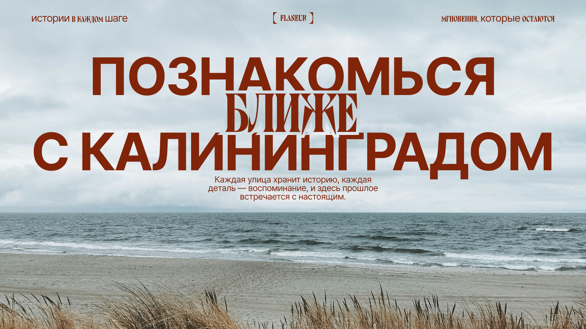 Flâneur — авторские экскурсии по Калининграду — Изображение №1 — Интерфейсы, Брендинг на Dprofile