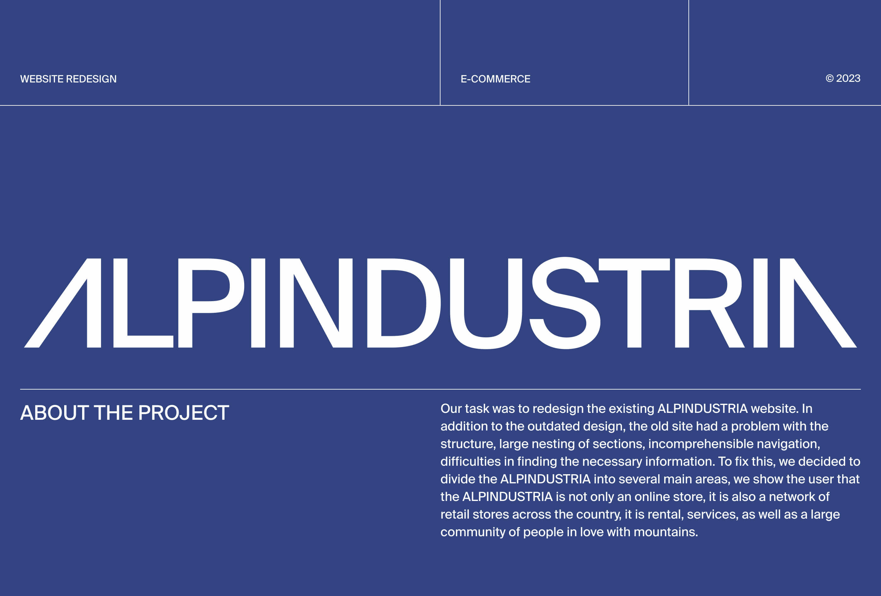 ALPINDUSTRIA — online store — Изображение №1 — Интерфейсы, Анимация на Dprofile