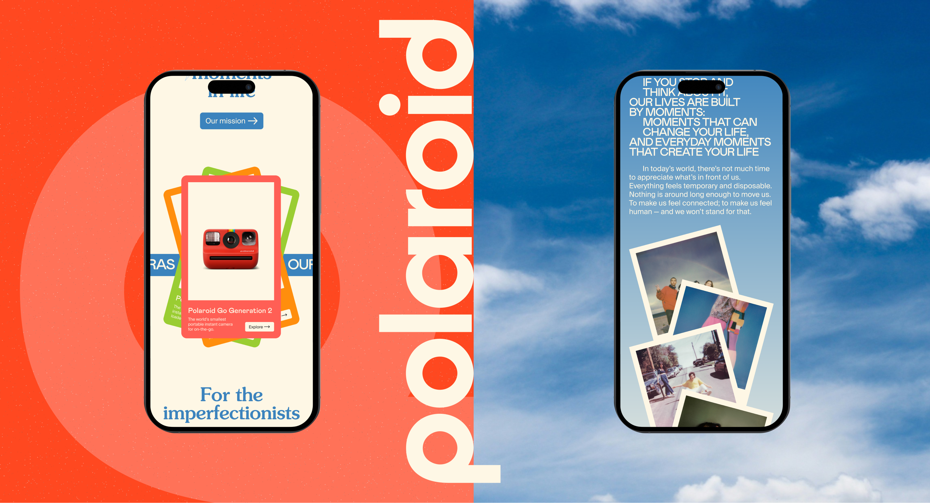 POLAROID LANDING PAGE REDESIGN — Изображение №7 — Интерфейсы, Брендинг на Dprofile