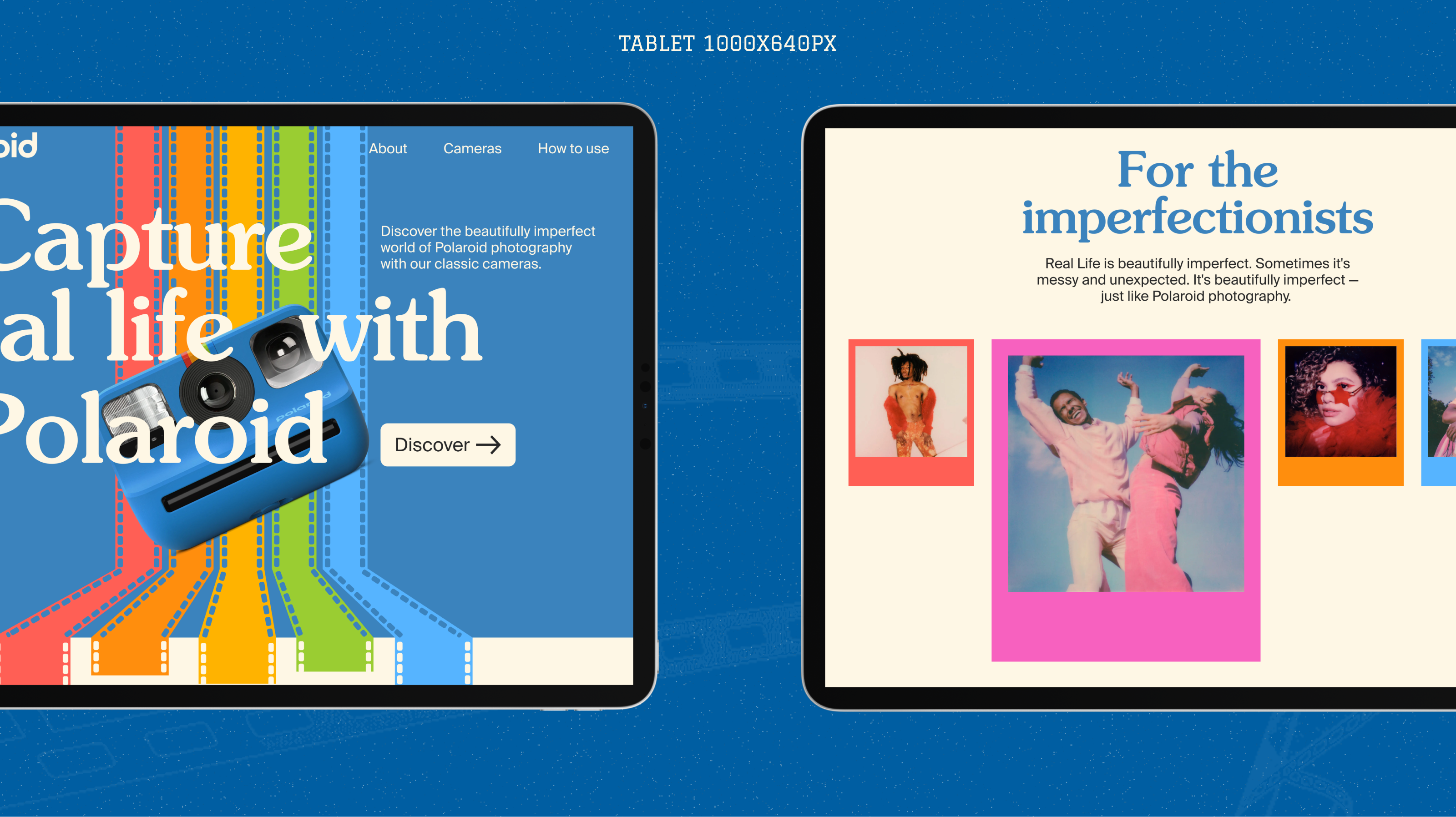 POLAROID LANDING PAGE REDESIGN — Изображение №10 — Интерфейсы, Брендинг на Dprofile