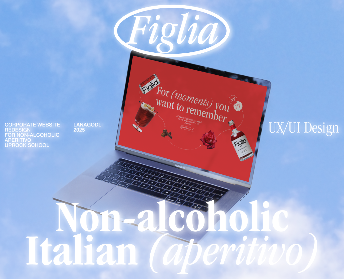 FIGLIA NON-ALC APERITIVO CORPORATE WEBSITE — Интерфейсы, Брендинг на Dprofile