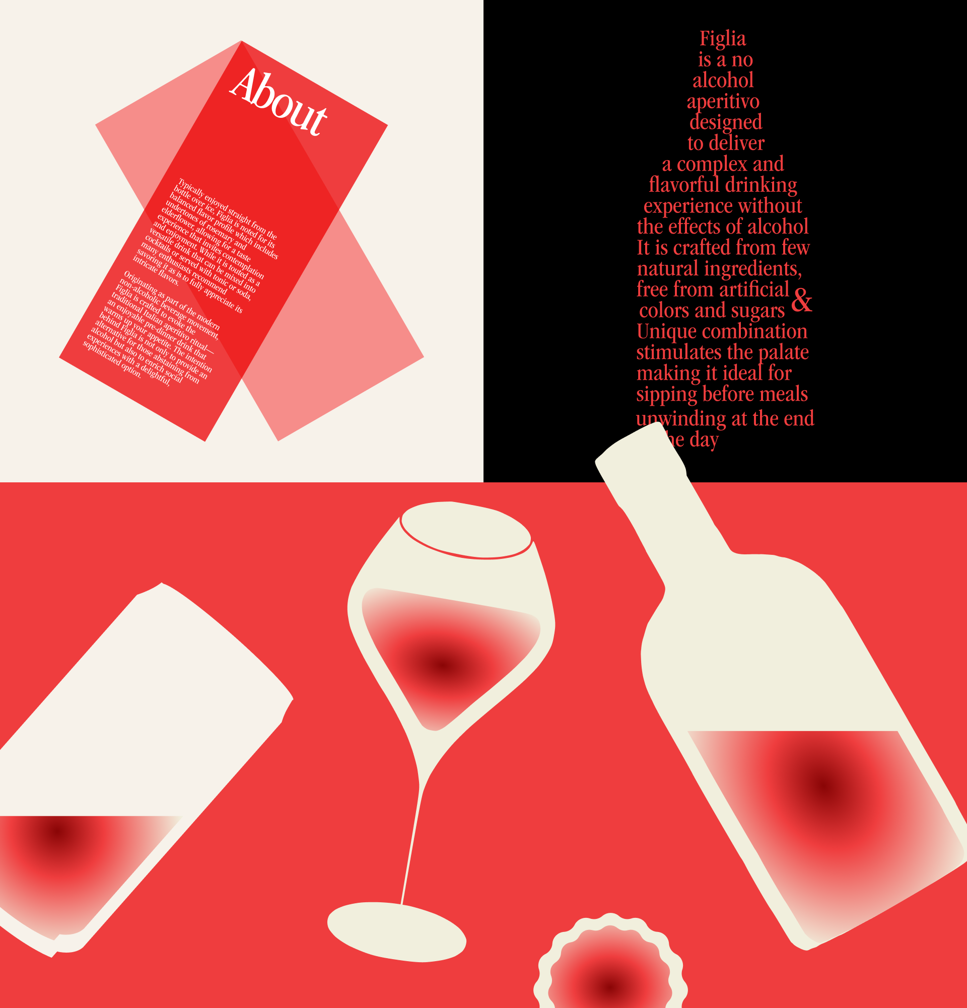 FIGLIA NON-ALC APERITIVO CORPORATE WEBSITE — Изображение №3 — Интерфейсы, Брендинг на Dprofile