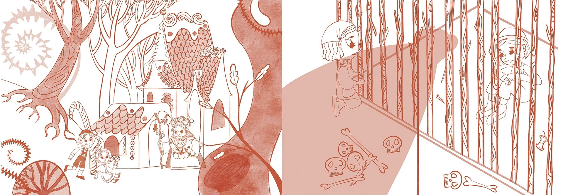Гензель и Гретель - иллюстрации к детской книге — Изображение №7 — Иллюстрация, Графика на Dprofile