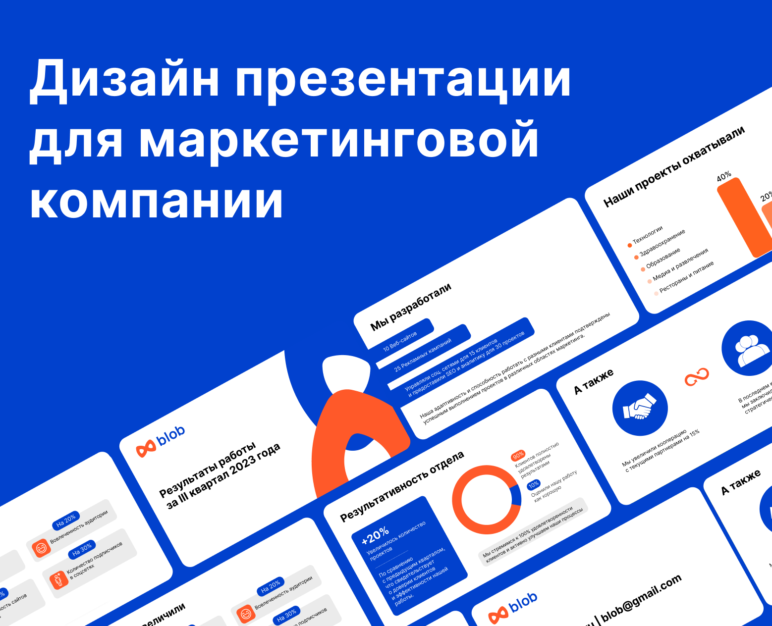 Дизайн презентации для маркетинговой компании — Графика, Маркетинг на Dprofile