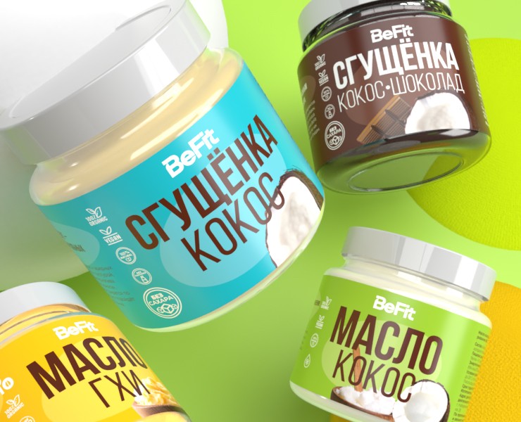 Befit/ Этикетка / Масло / Сгушёнка / Гхи — Брендинг, Графика на Dprofile