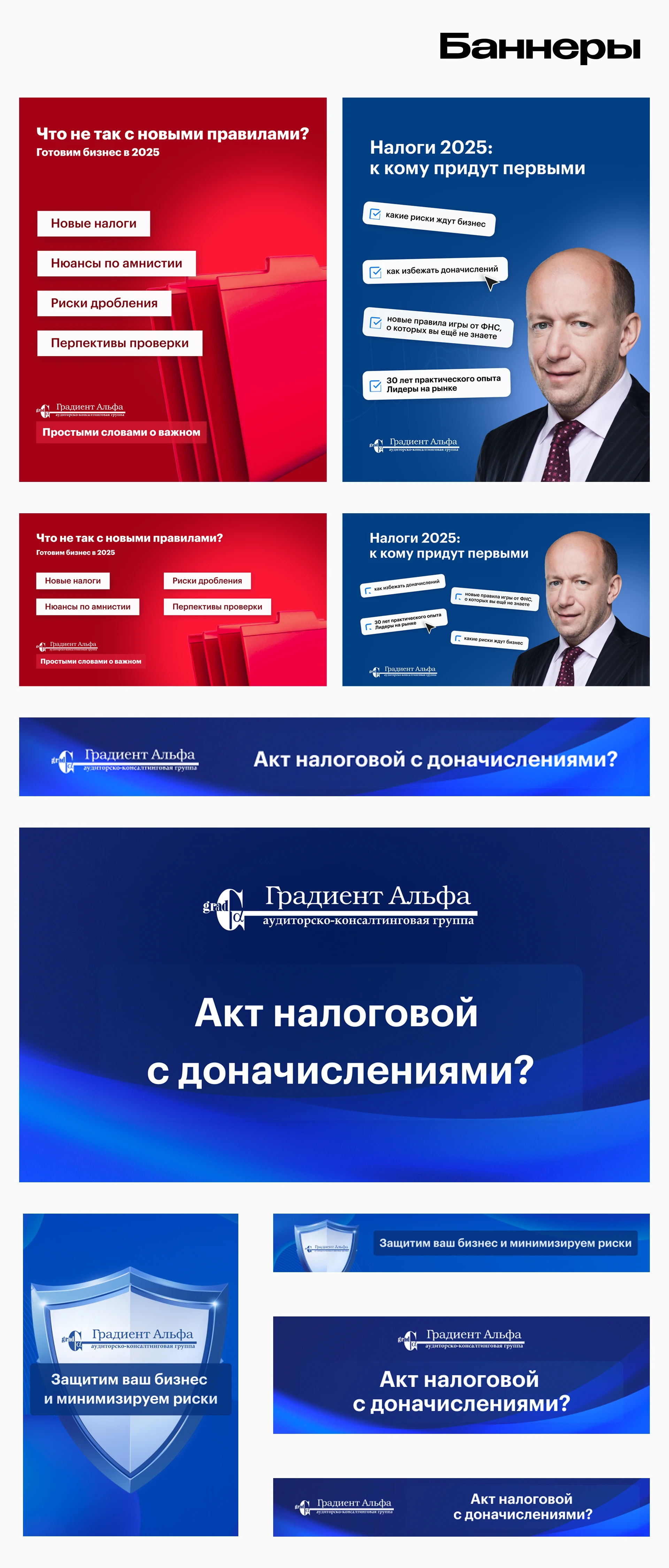Gradient Alpha — Visual Design for a Tax Consulting Firm — Изображение №3 — Интерфейсы, Маркетинг на Dprofile